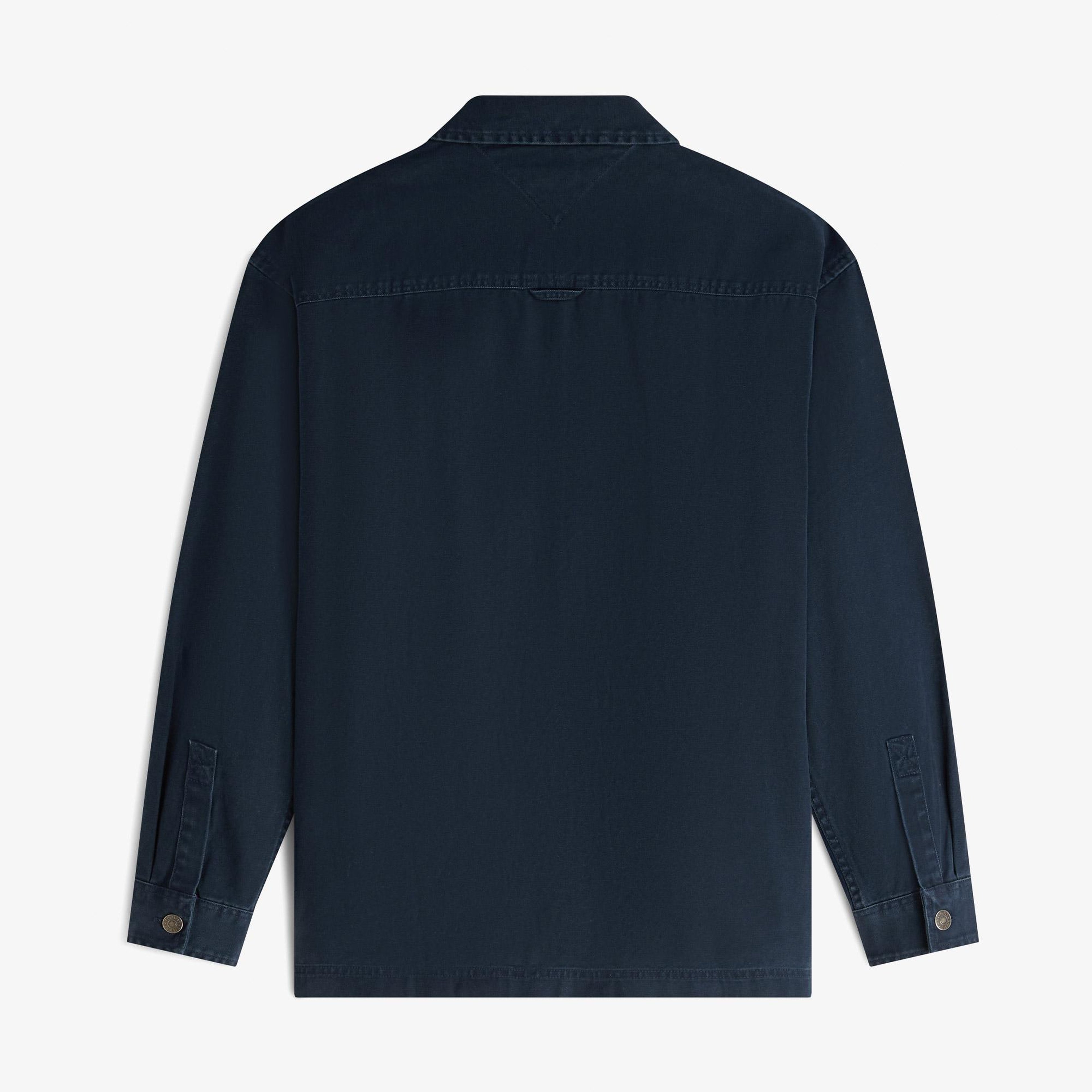 Tommy Hilfiger Overshirt Erkek Lacivert Gömlek