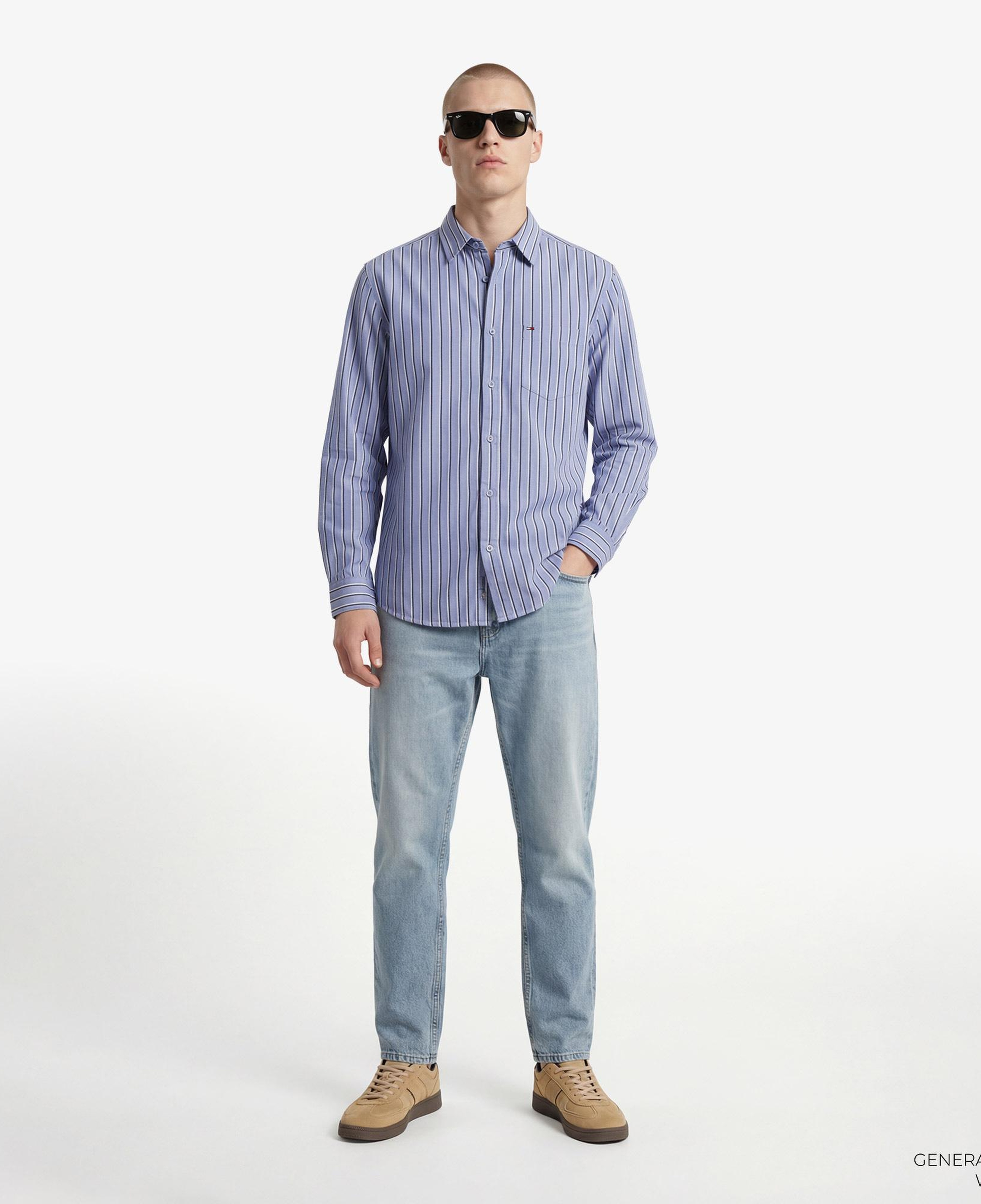 Tommy Hilfiger Twill Erkek Mavi Gömlek