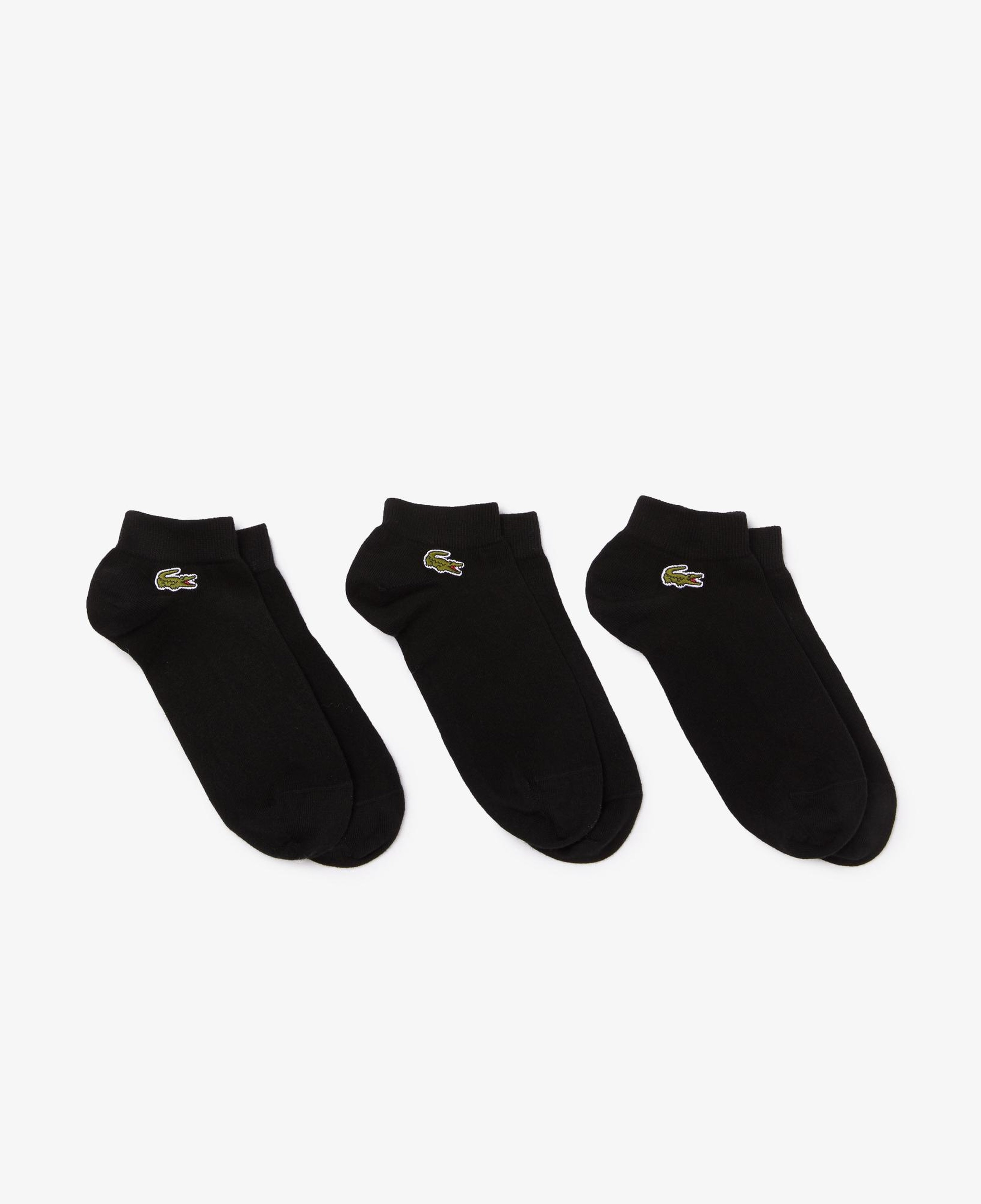 Lacoste Unisex 3'lü Siyah Çorap