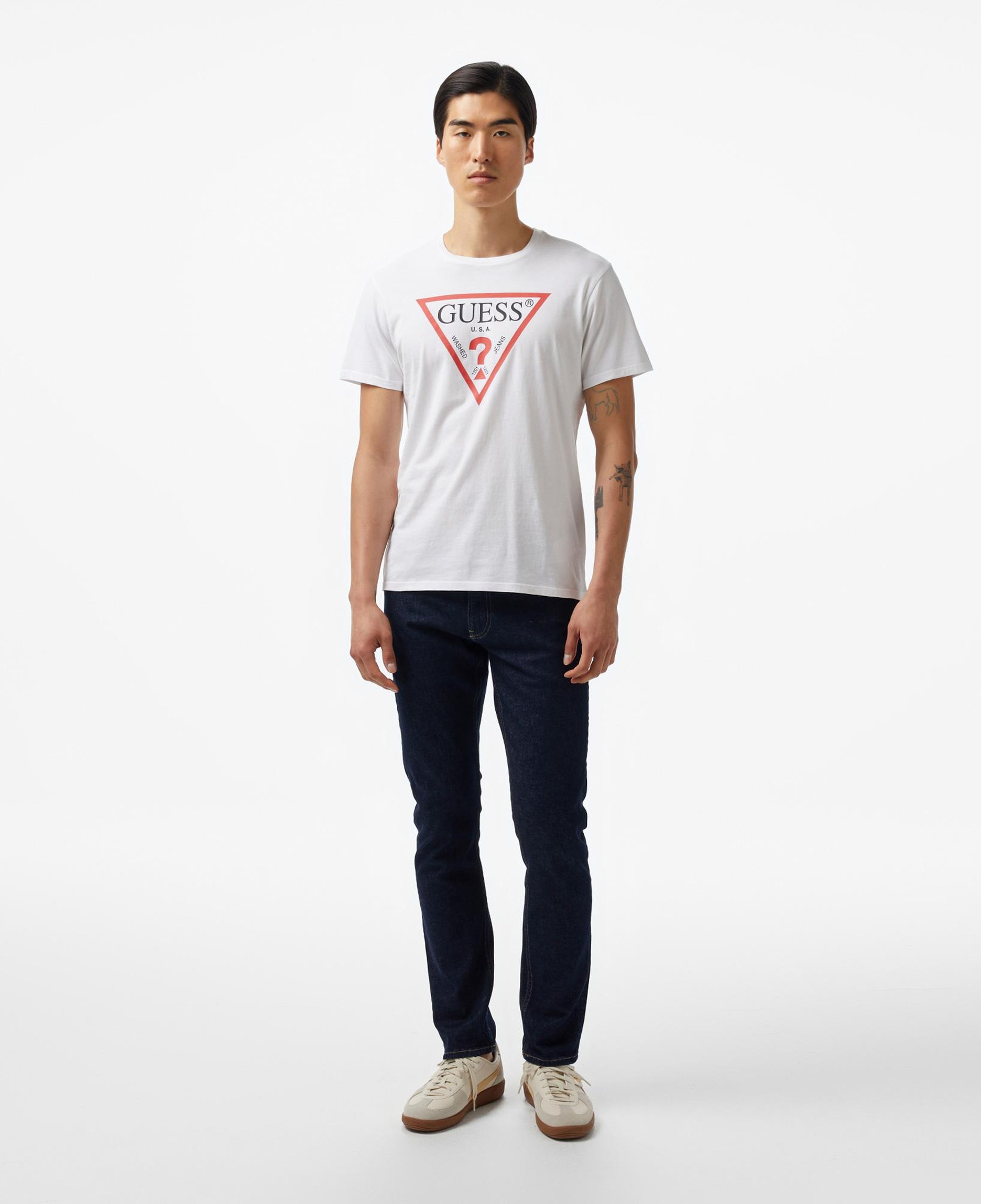 Guess Logombed 160 Erkek Beyaz T-Shirt