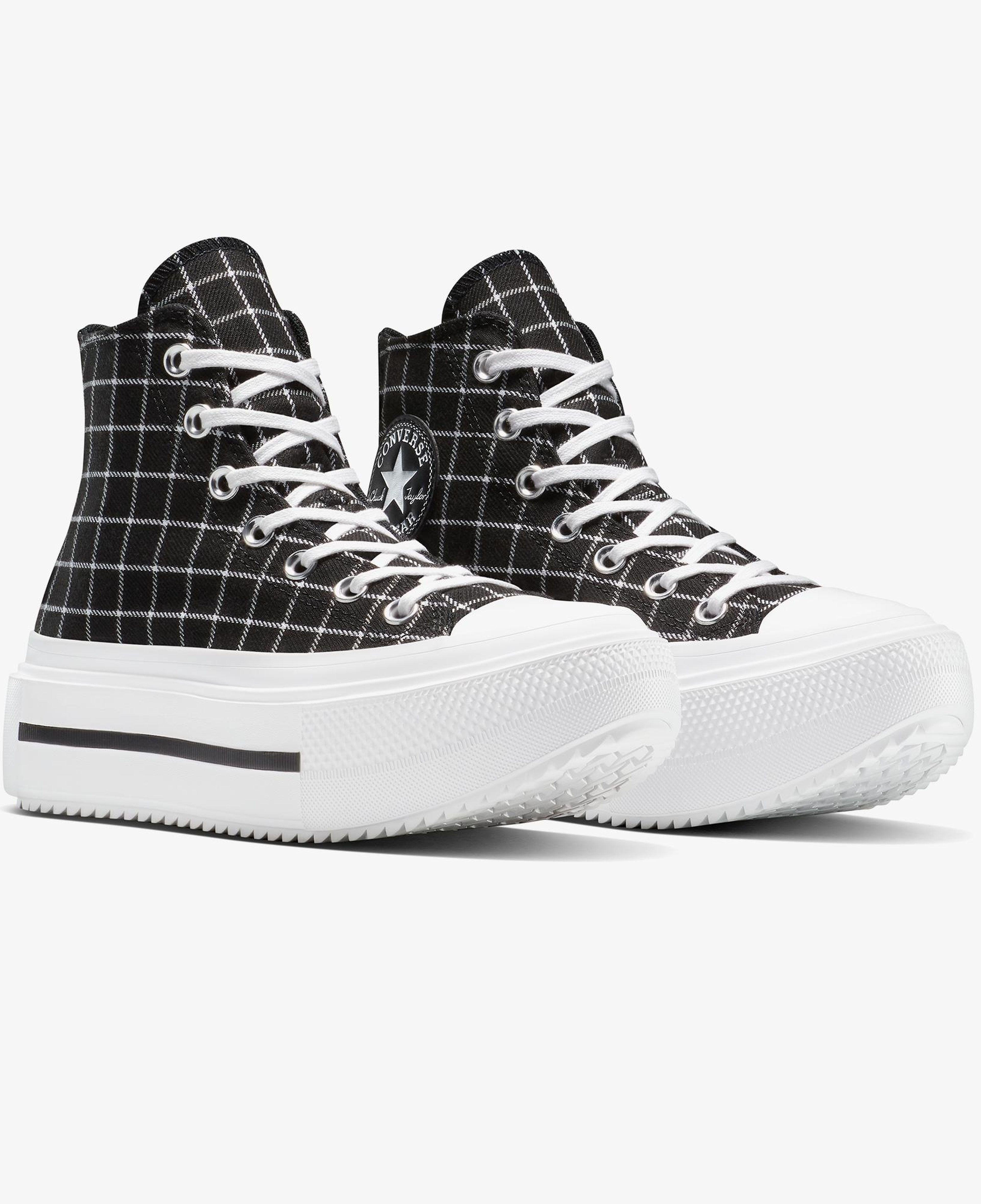 Converse Chuck Taylor All Star Lift Double Stack Platform Kadın Siyah Sneaker