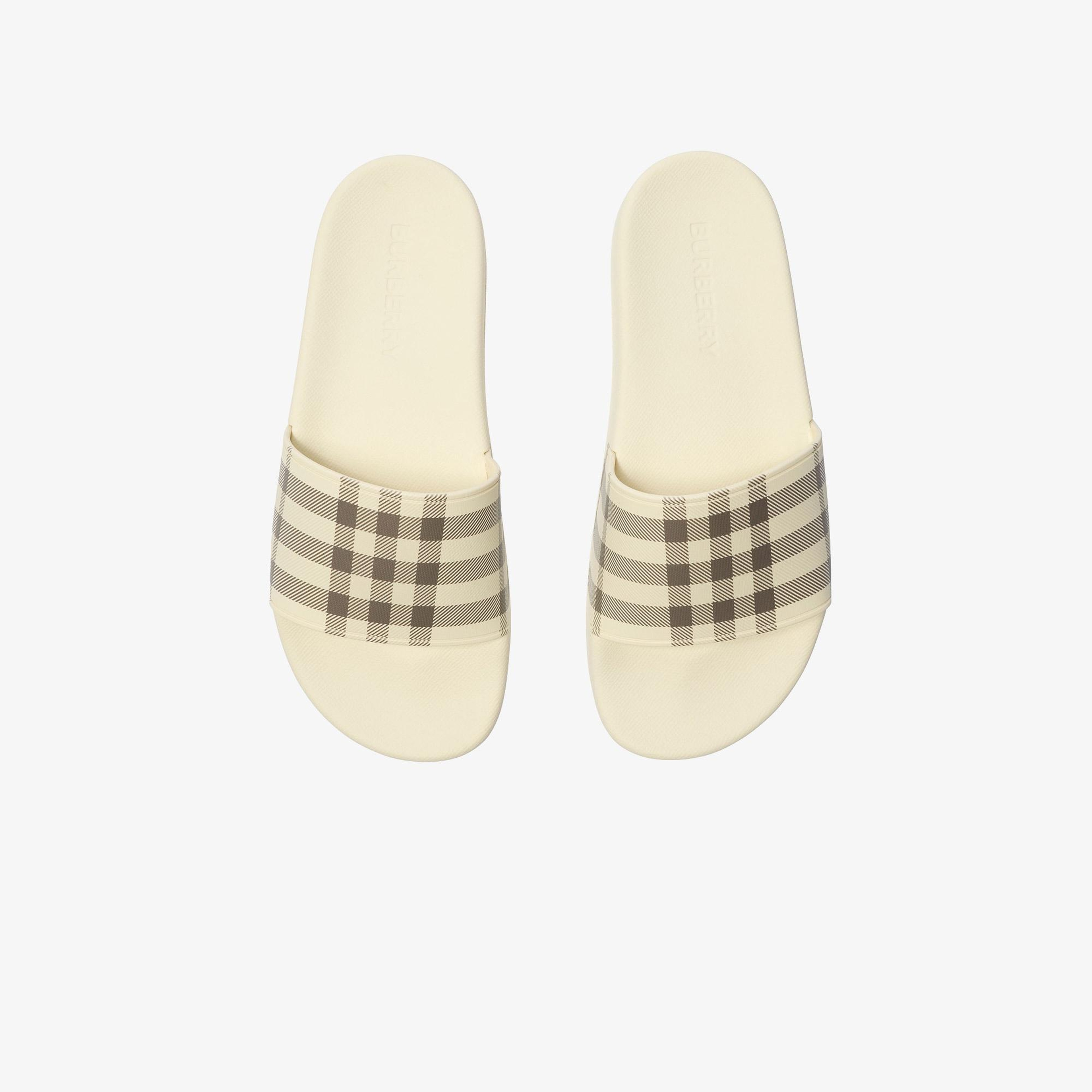Burberry Furley Check Kadın Bej Terlik