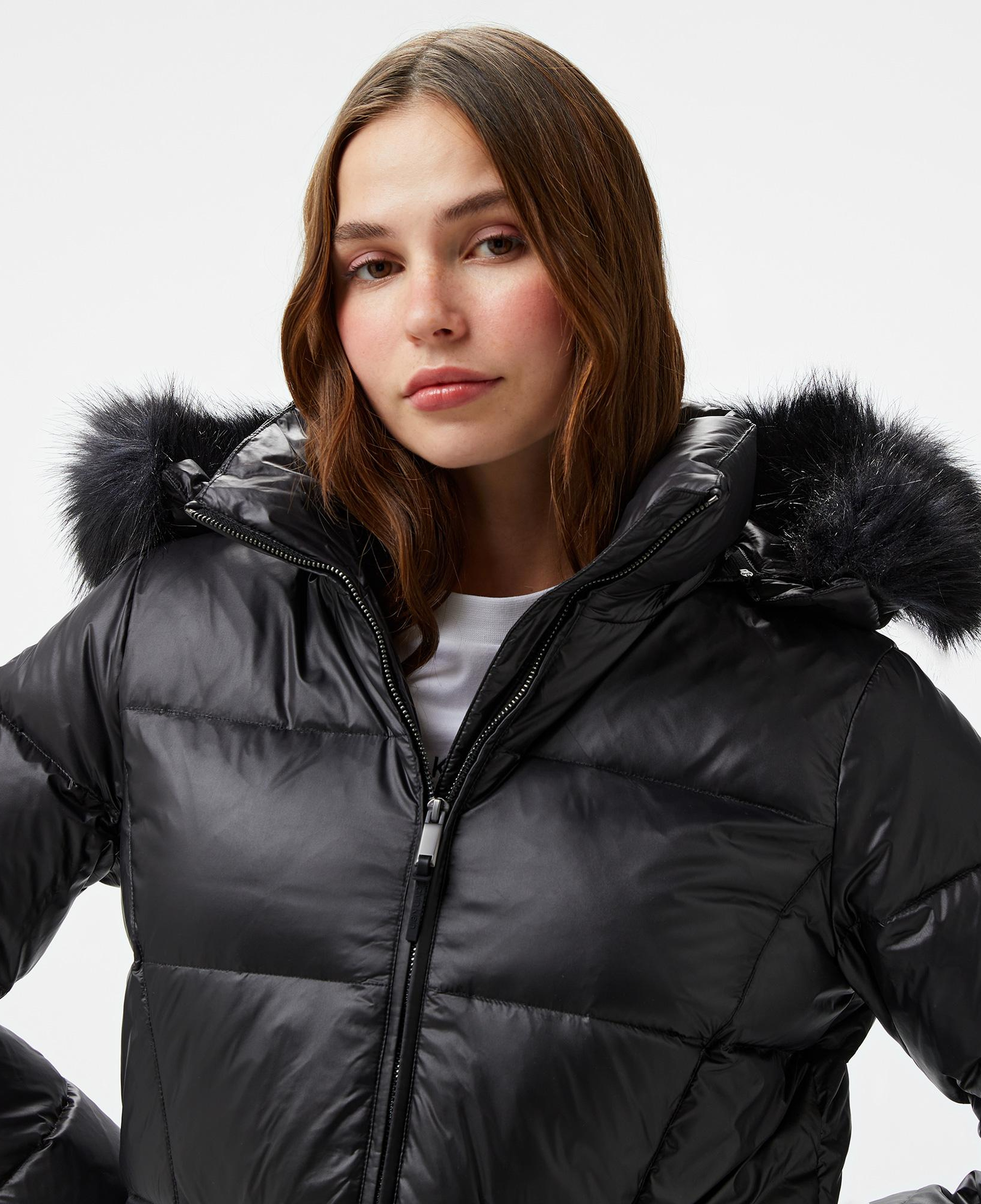 Calvin Klein Padded Real Down Kadın Siyah Mont