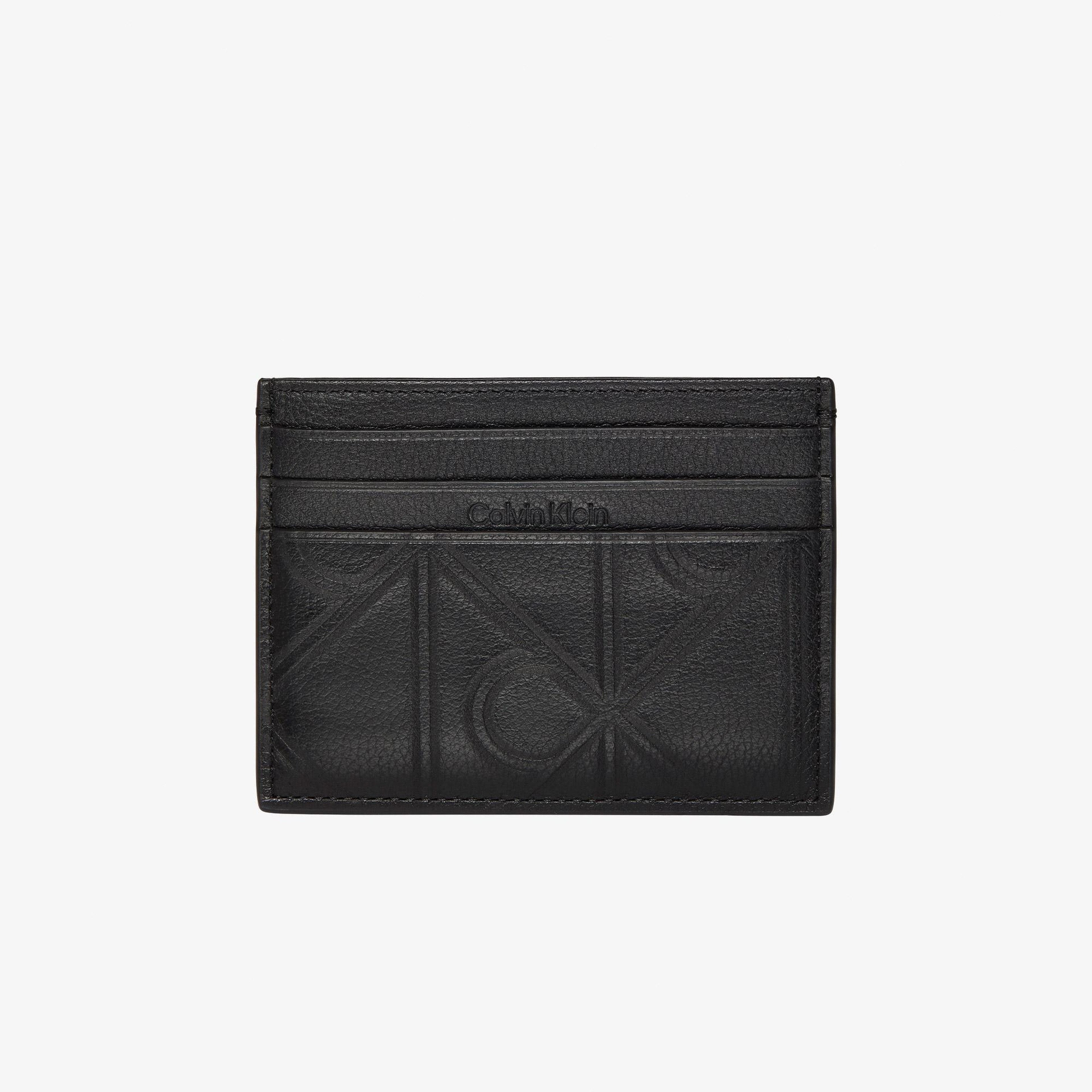 Calvin Klein Xl Emblem Emboss Erkek Siyah Kartlık