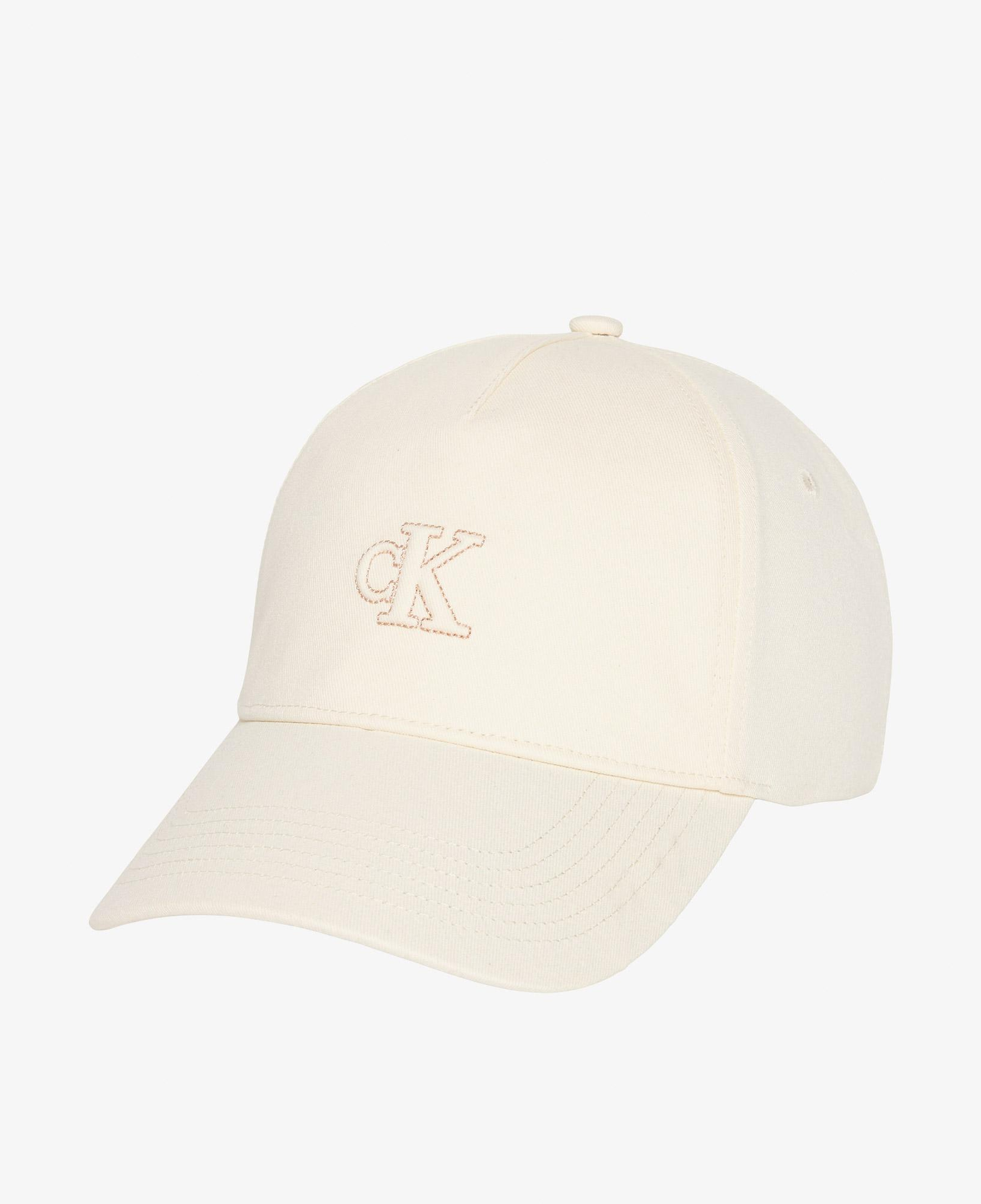 Calvin Klein Monogram Shine Embroidery Kadın Beyaz Şapka