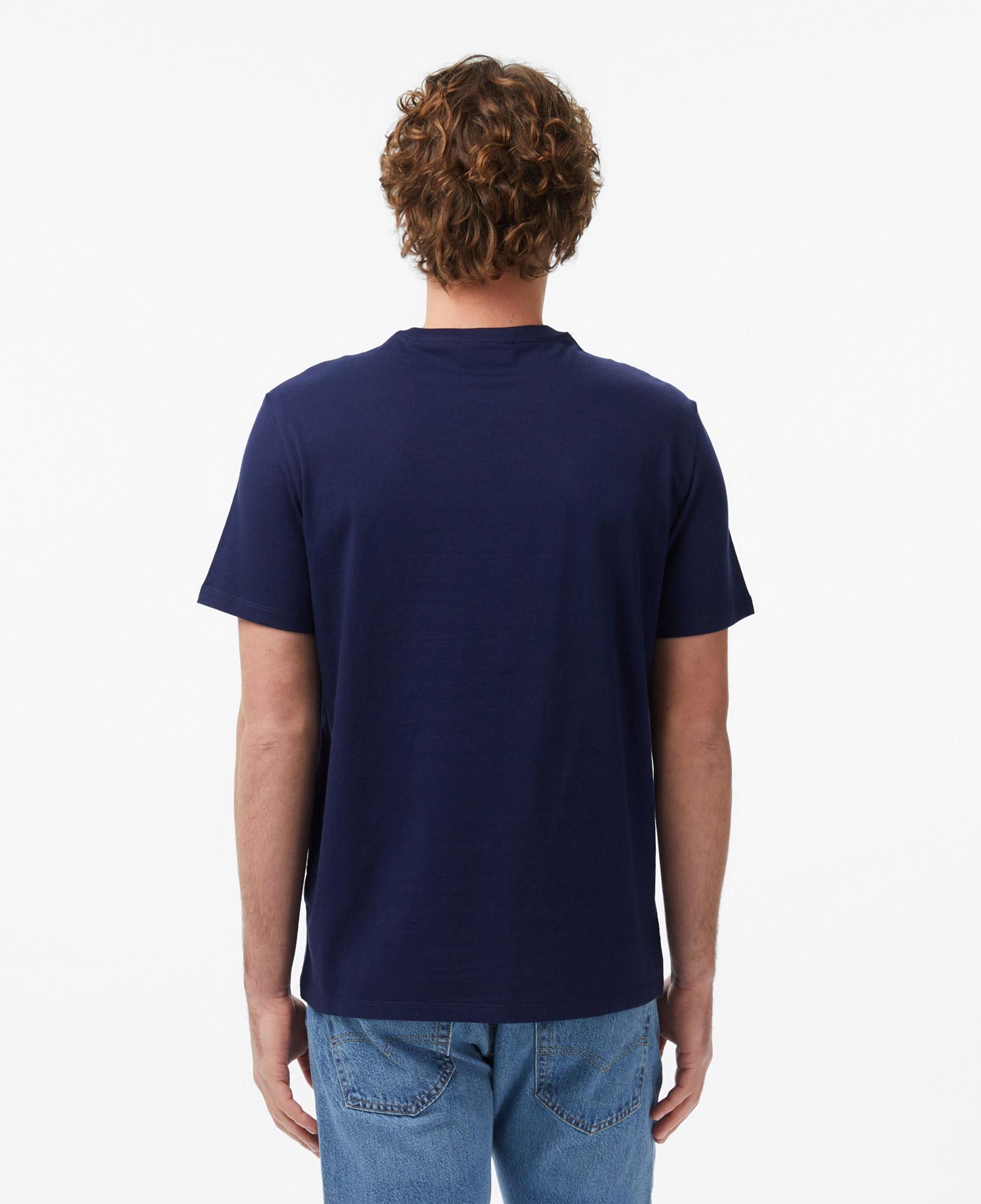 Calvin Klein Badge 30S Classic  Erkek Mavi T-Shirt