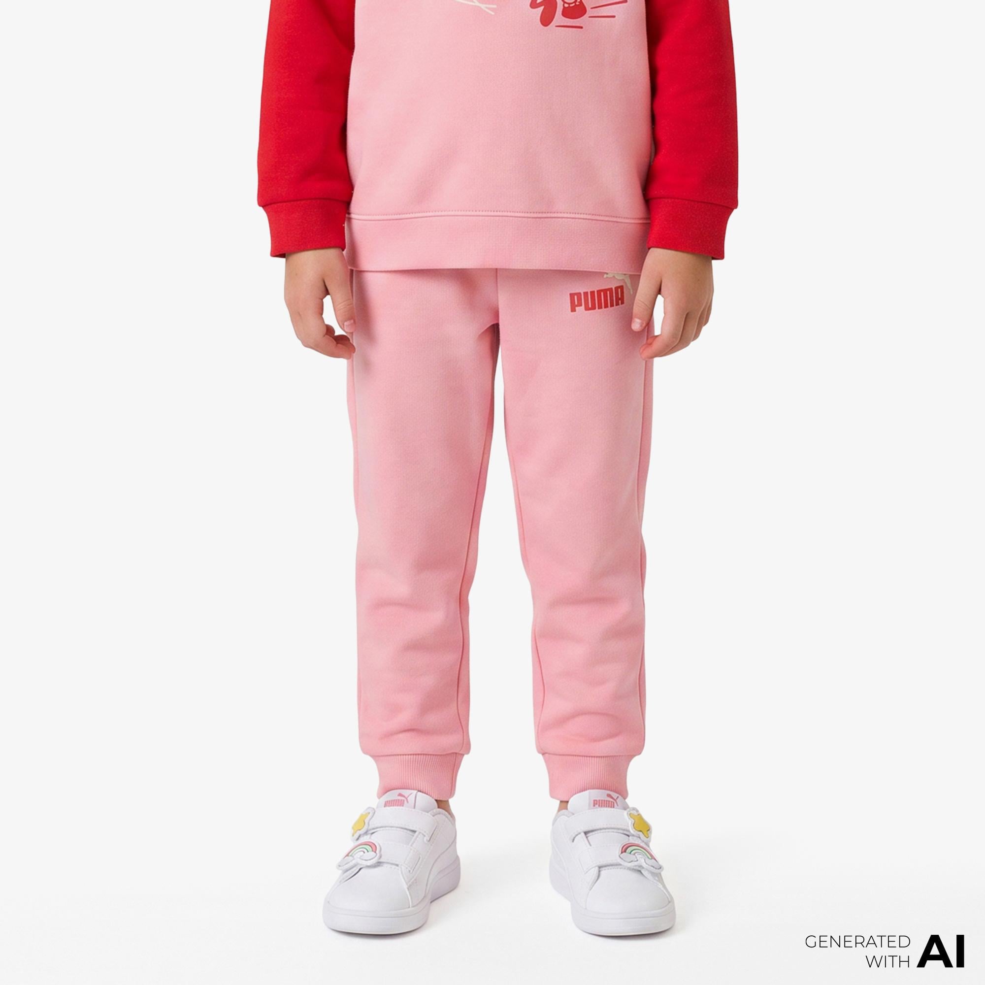 Puma Minicats Little Runners Çocuk Pembe Eşofman Takımı