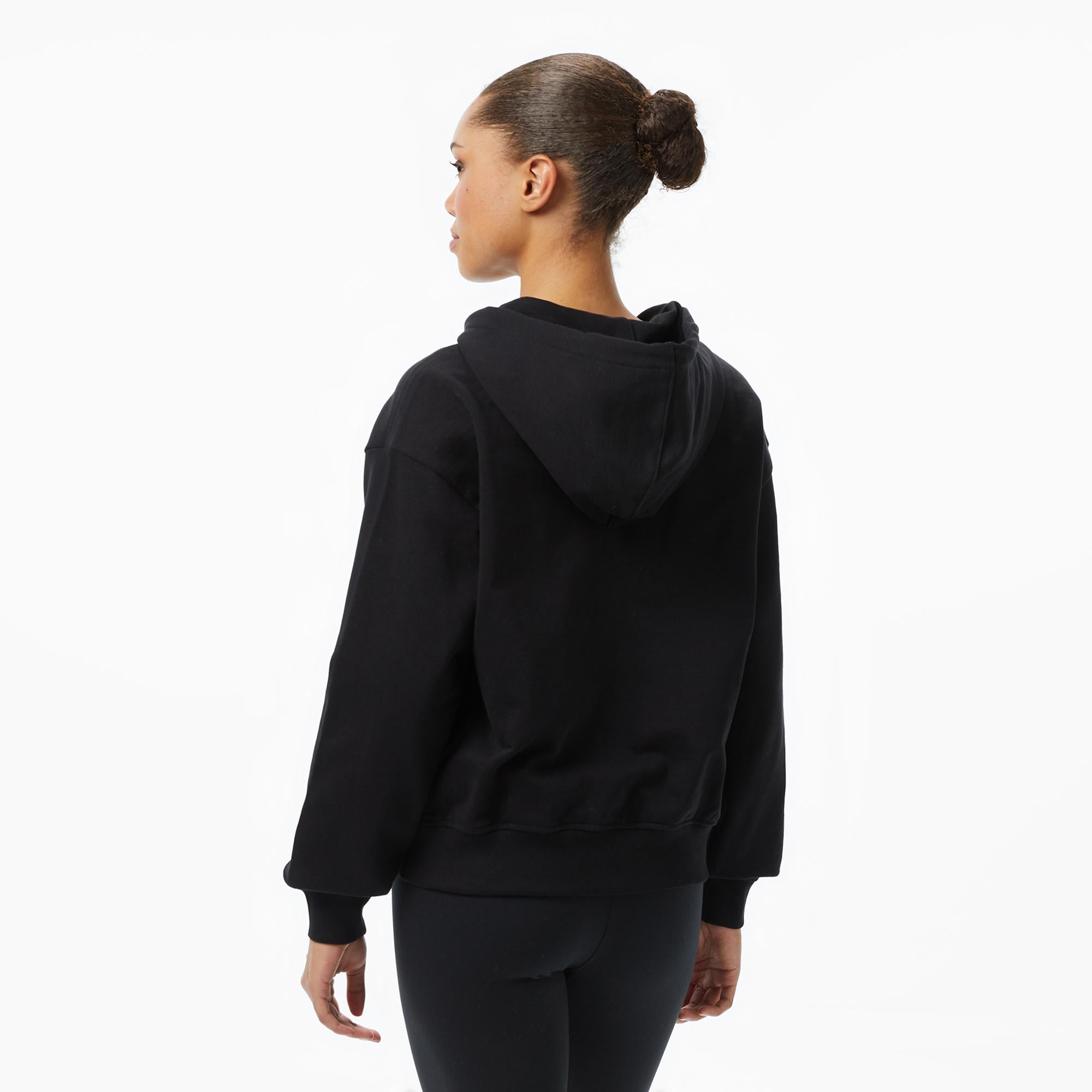 Calvin Klein Monologo French Terry Kadın Siyah Sweatshirt