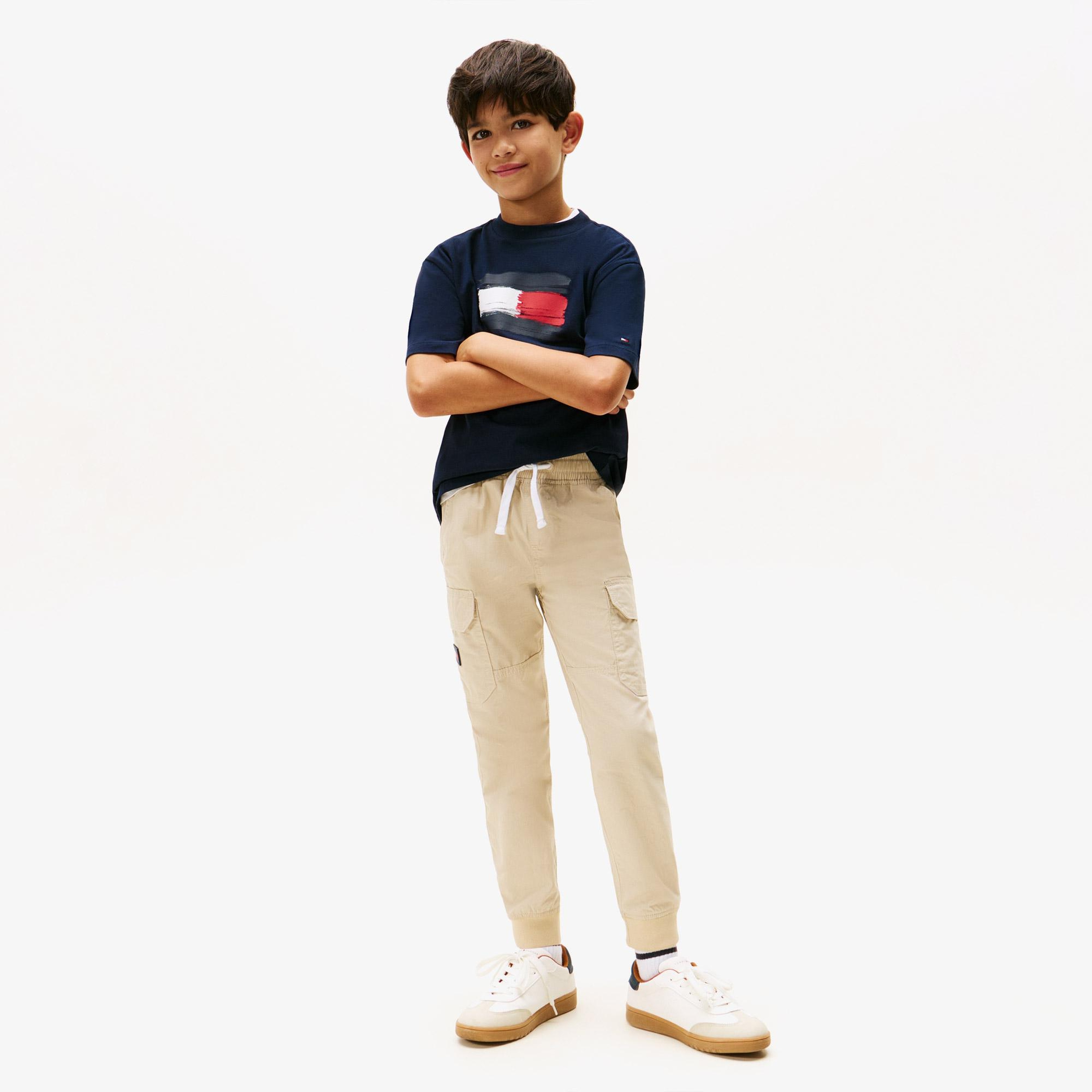 Tommy Hilfiger Flag Archive Çocuk Lacivert T-Shirt