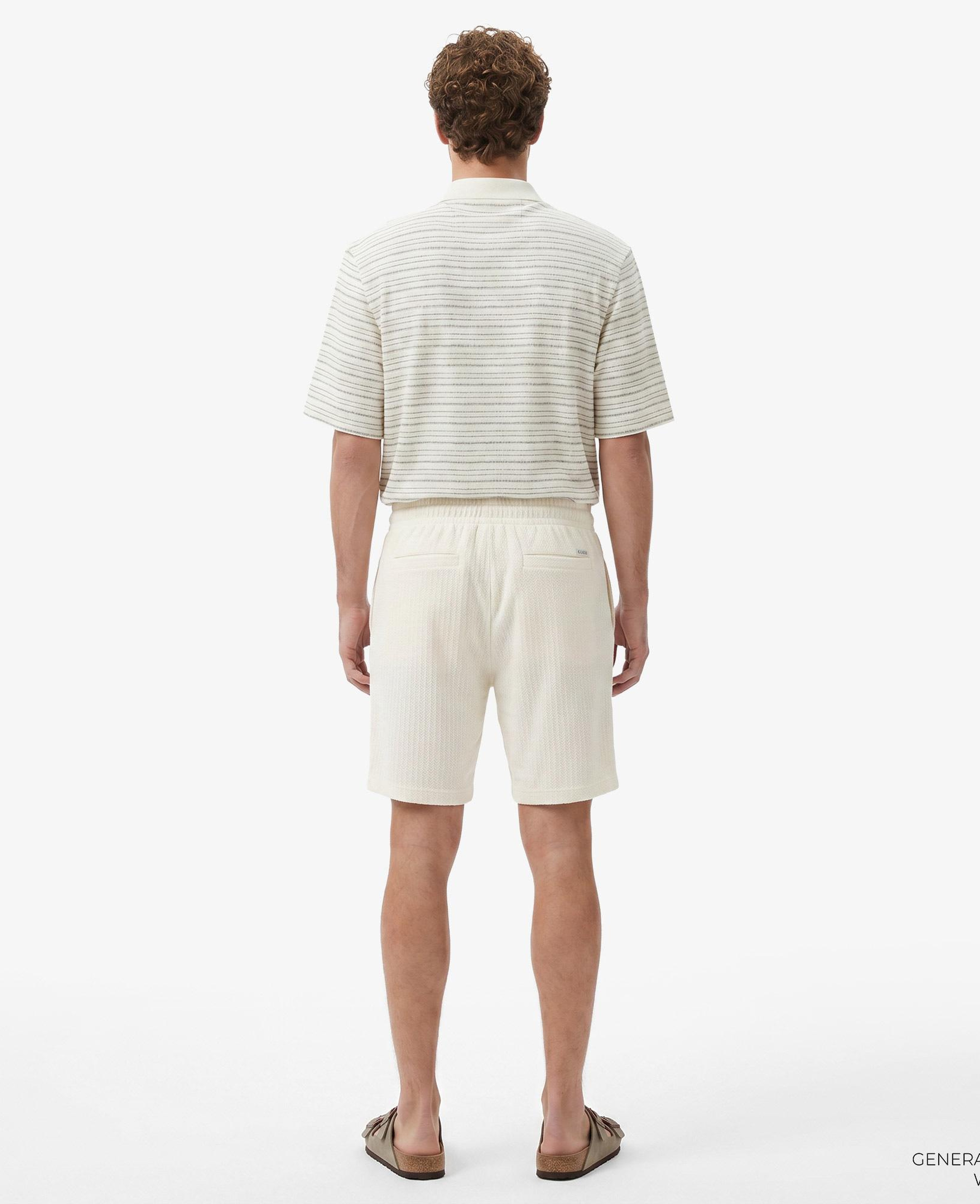 Guess Baron Textured Knit Erkek Beyaz Şort