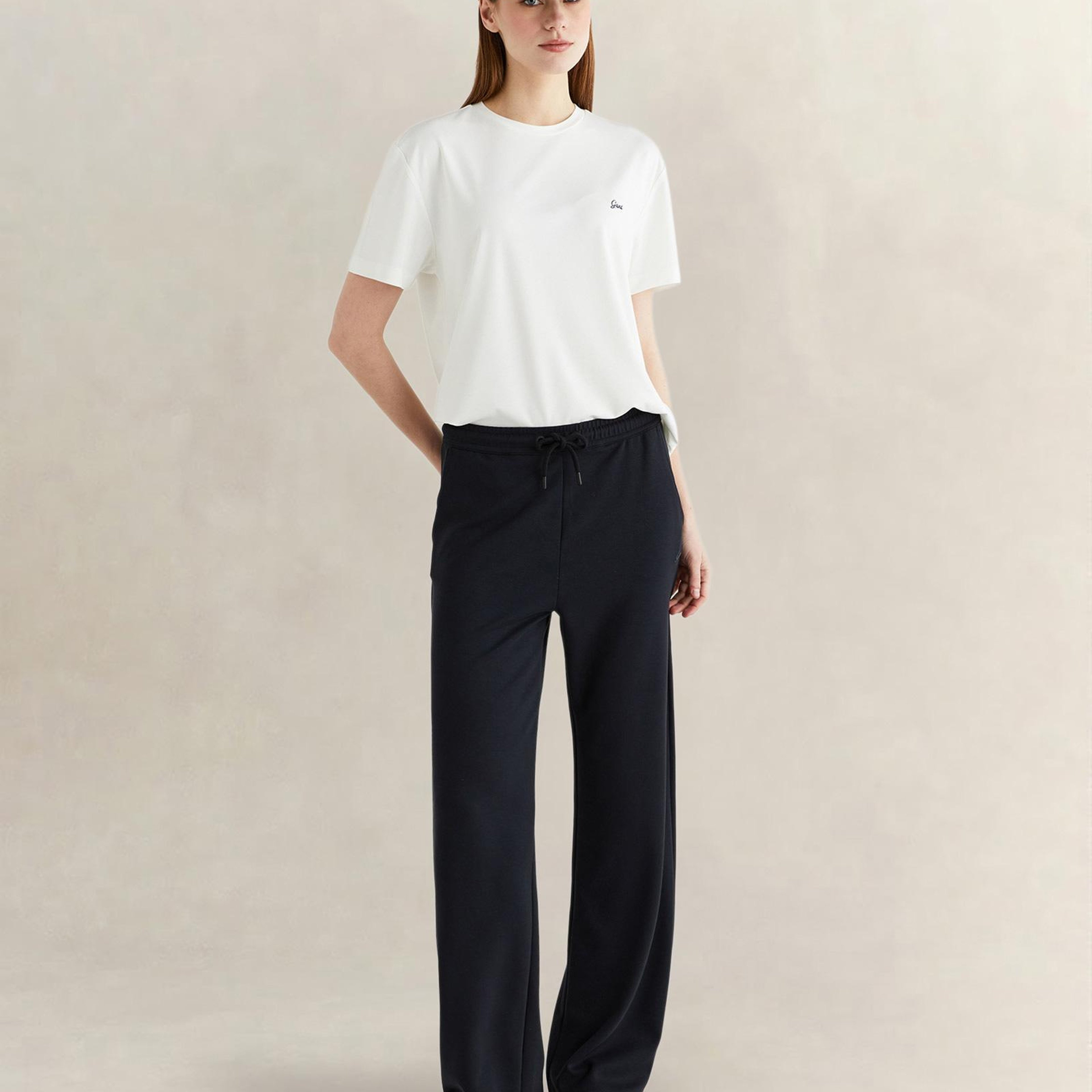 GANT Kadın Siyah Relaxed Fit Eşofman Altı