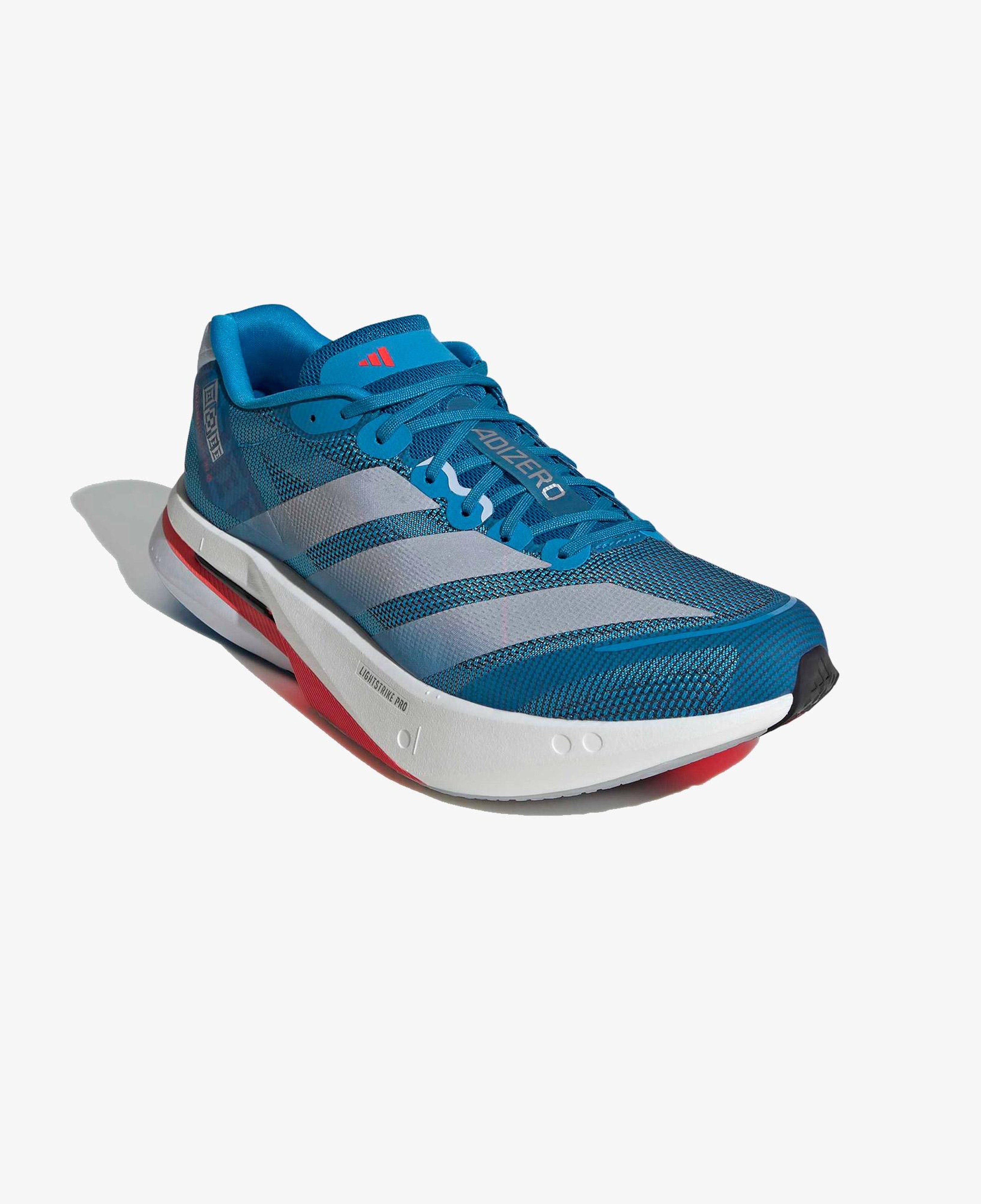 adidas Adizero Boston 13 Erkek Mavi Koşu Ayakkabısı