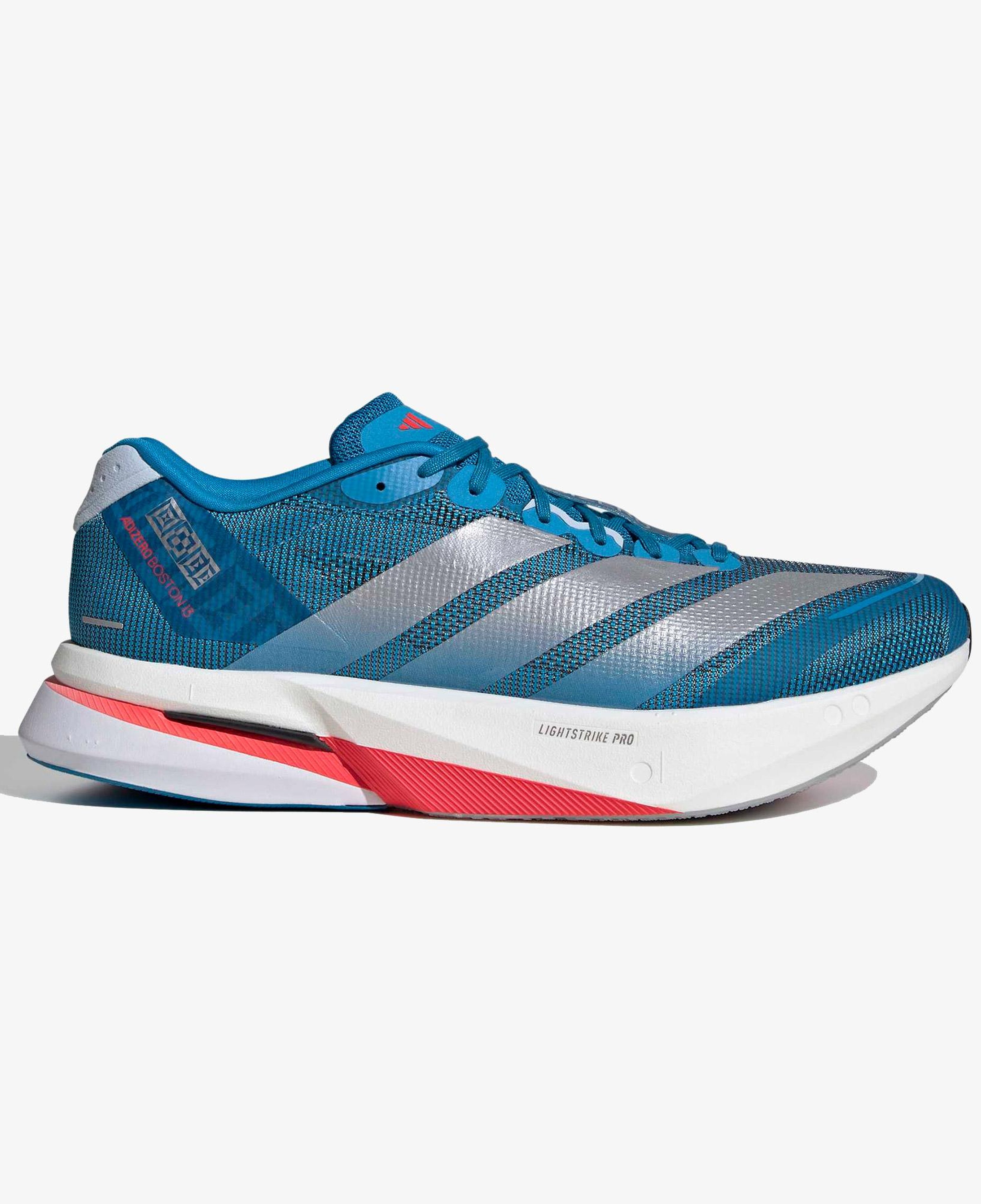 adidas Adizero Boston 13 Erkek Mavi Koşu Ayakkabısı