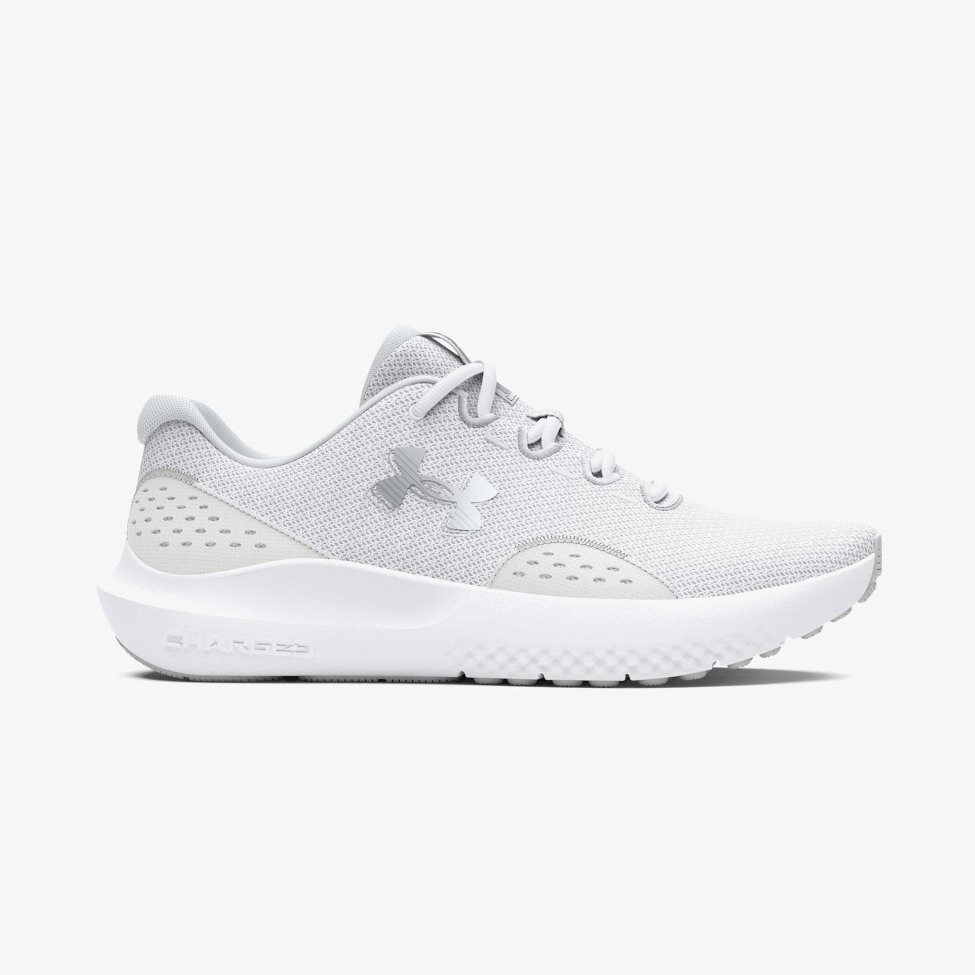 Under Armour Charged Surge 4 Kadın Beyaz Koşu Ayakkabısı