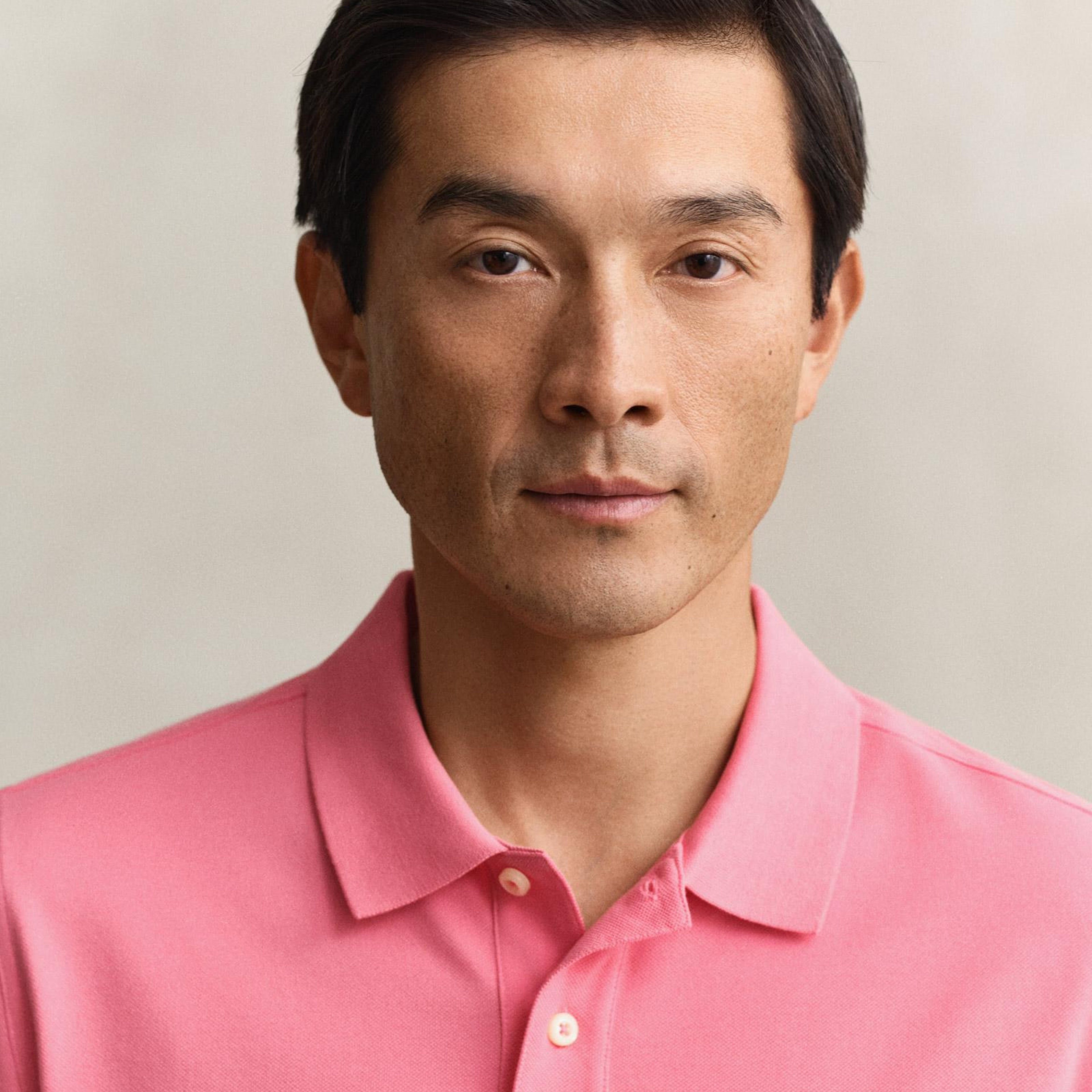 GANT Erkek Pembe Regular Fit Logolu Polo Yaka T-Shirt
