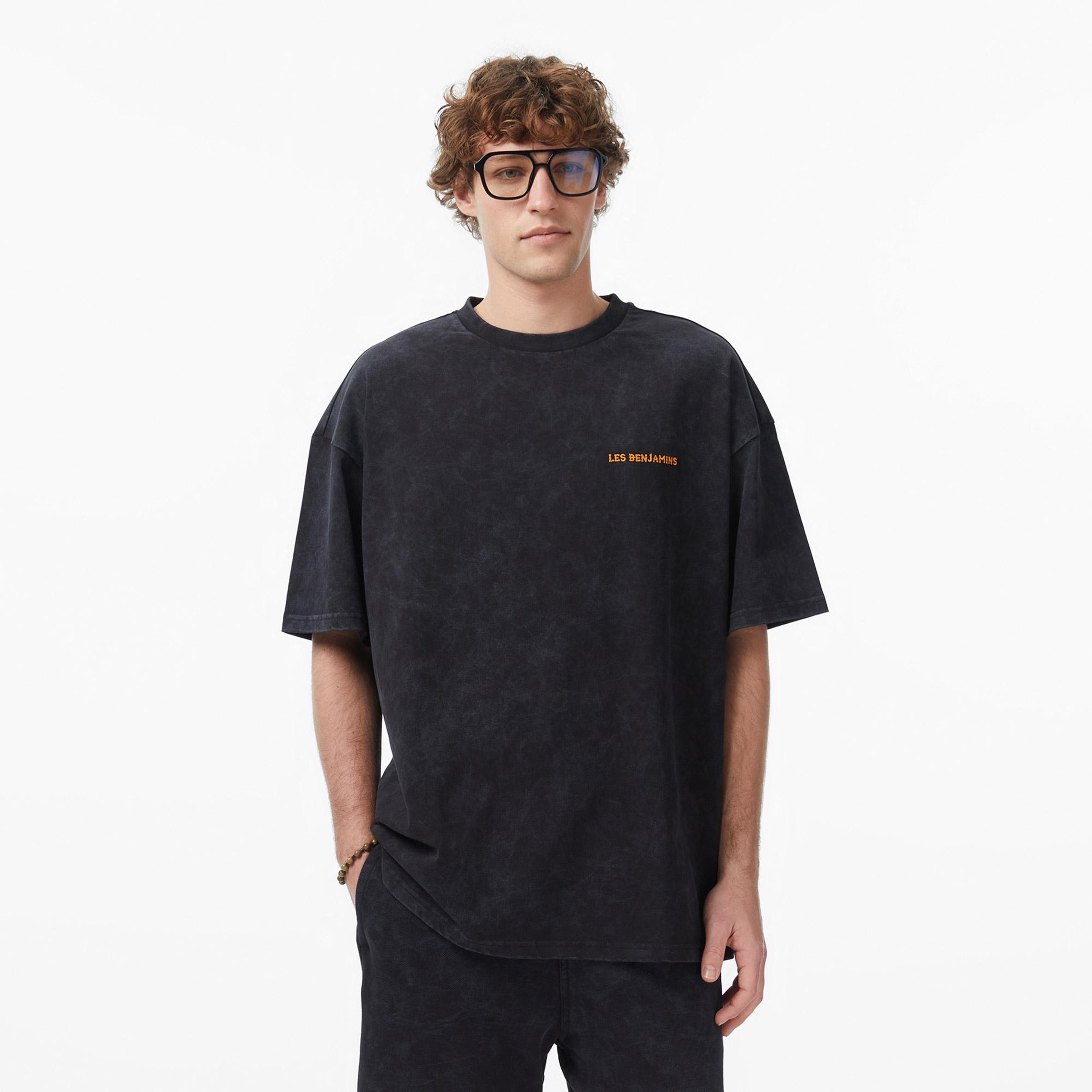 Les Benjamins 025 Erkek Siyah T-Shirt