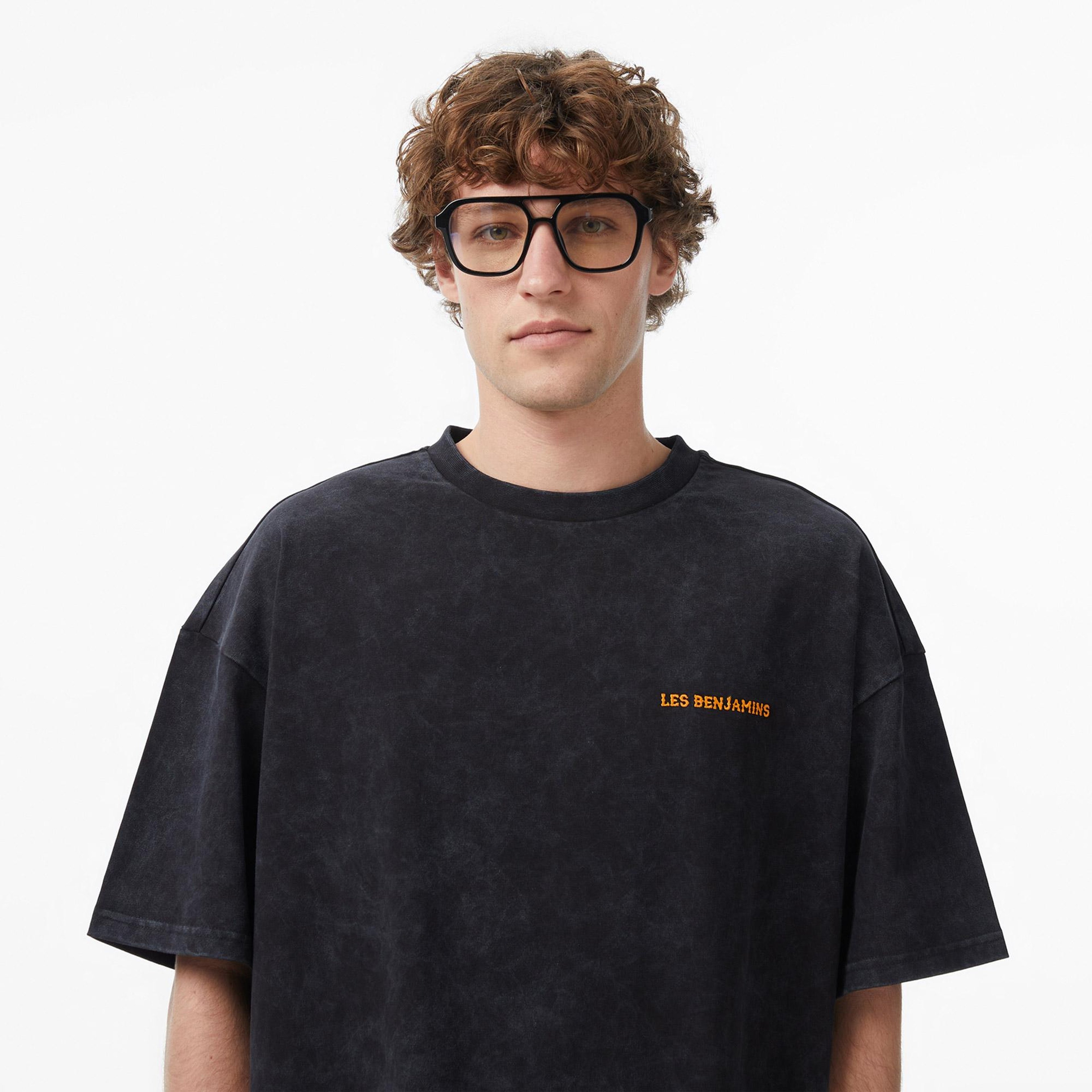 Les Benjamins 025 Erkek Siyah T-Shirt