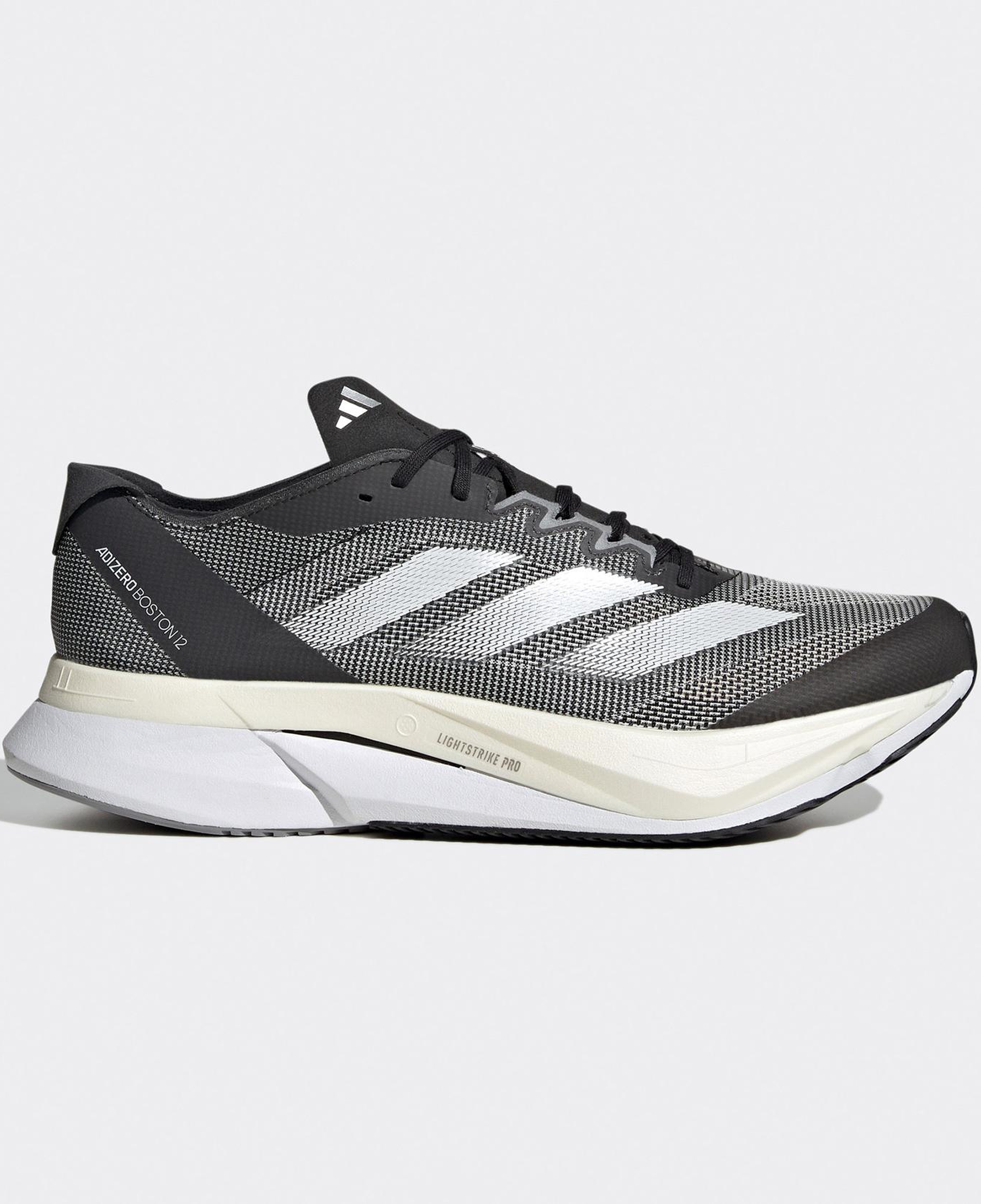 adidas Adizero Boston 12 Erkek Gri Koşu Ayakkabısı