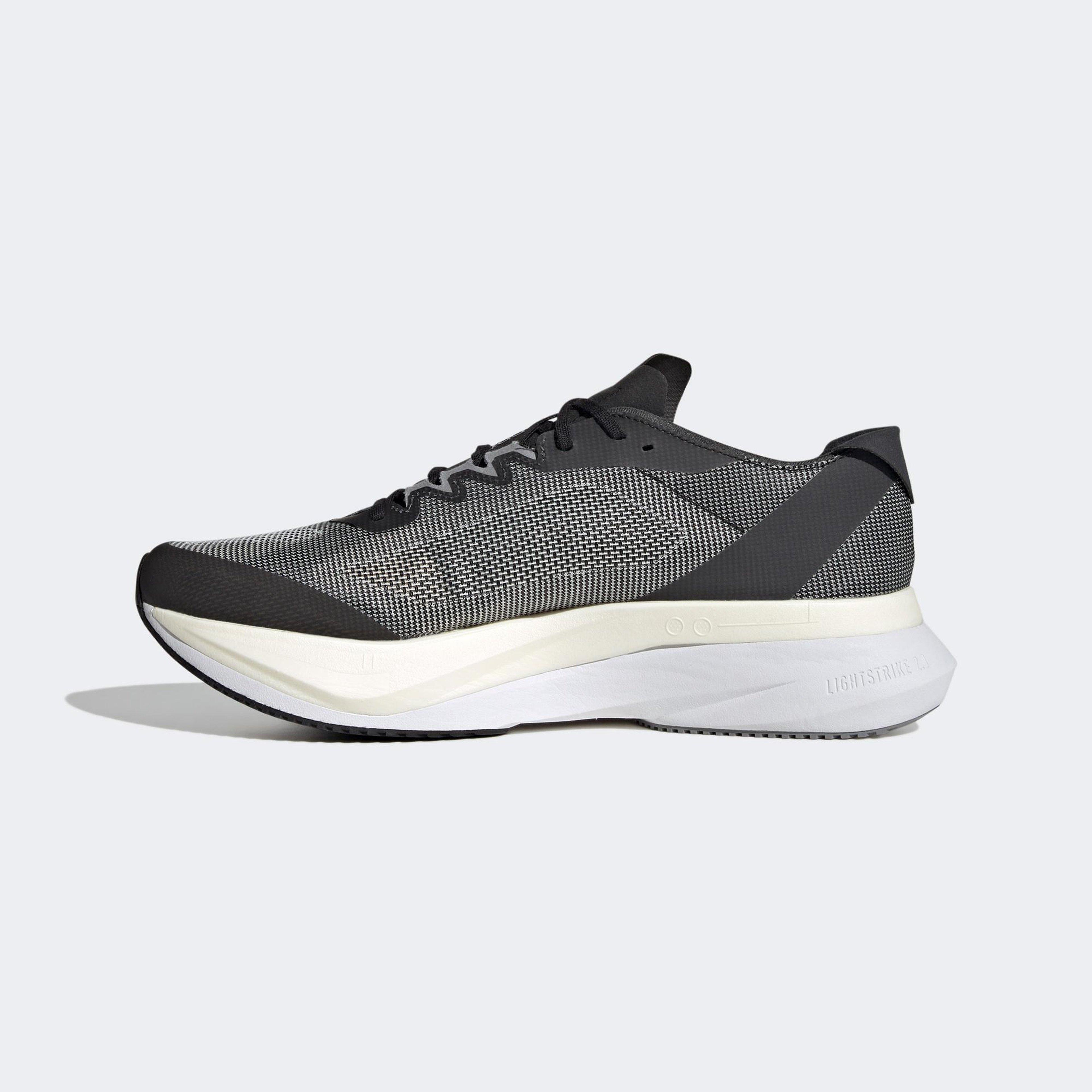 adidas Adizero Boston 12 Erkek Gri Koşu Ayakkabısı