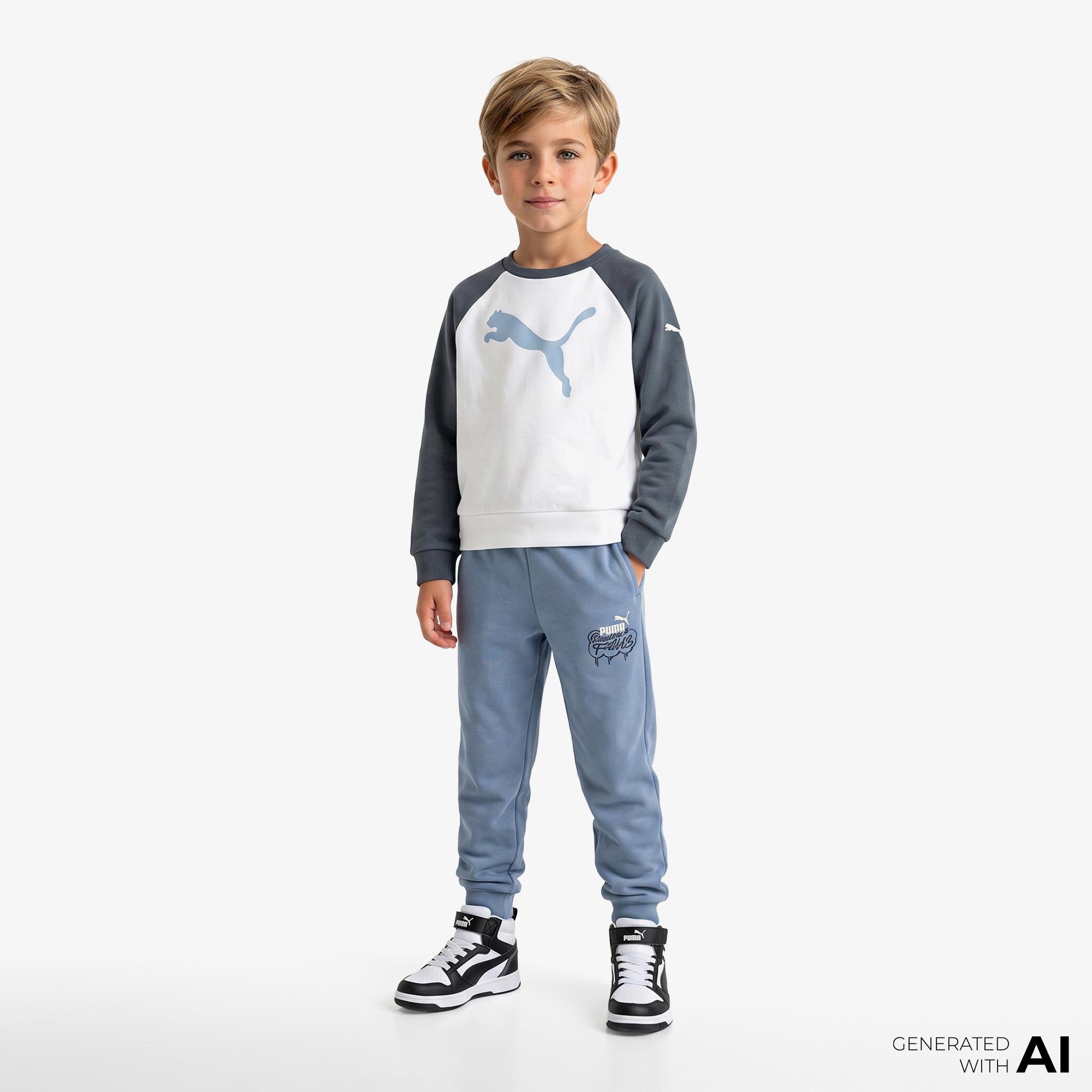 Puma Mid 90s Çocuk Mavi Eşofman Altı