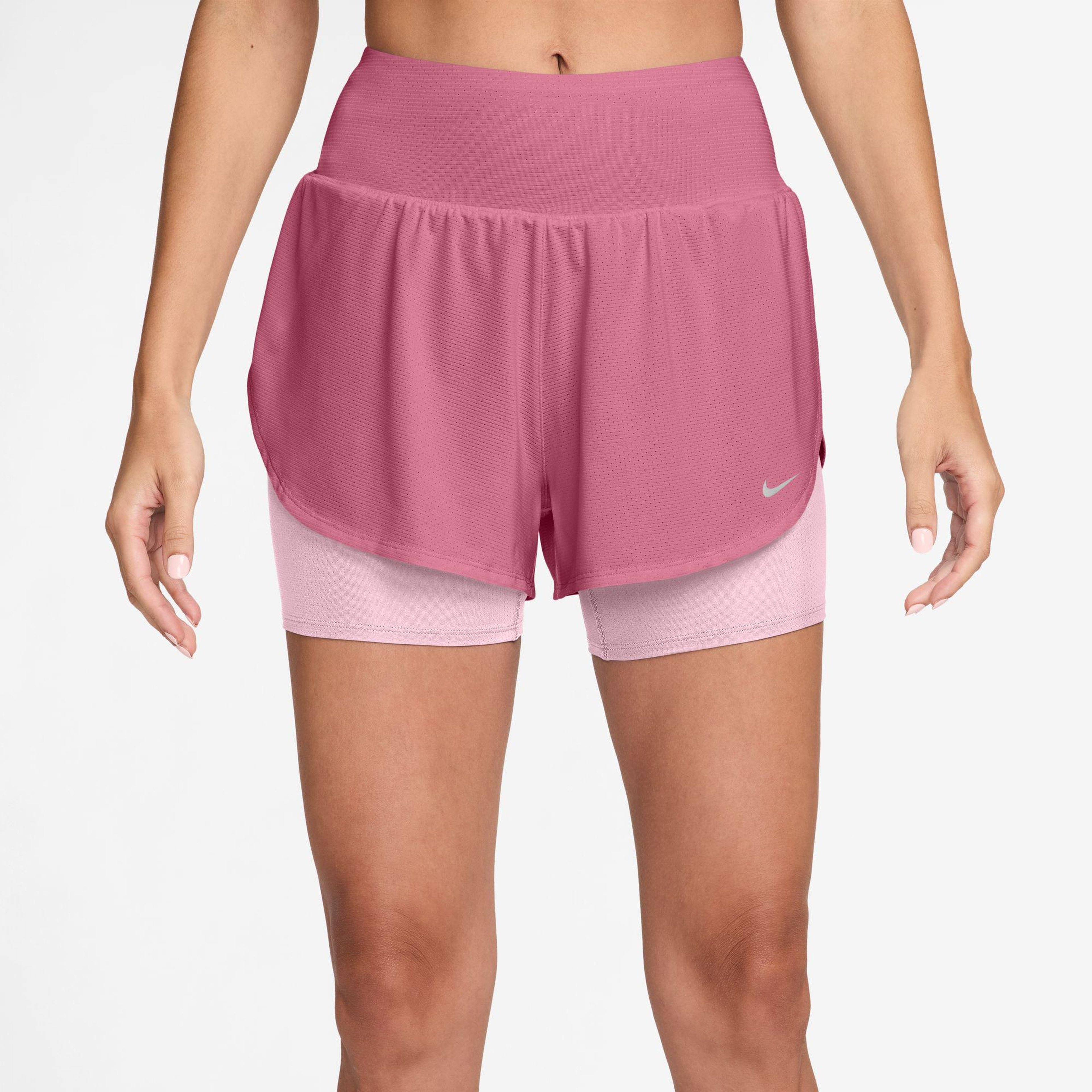 Nike Flow Mesh Dri-Fit 2'si 1 Arada Kadın Pembe Şort