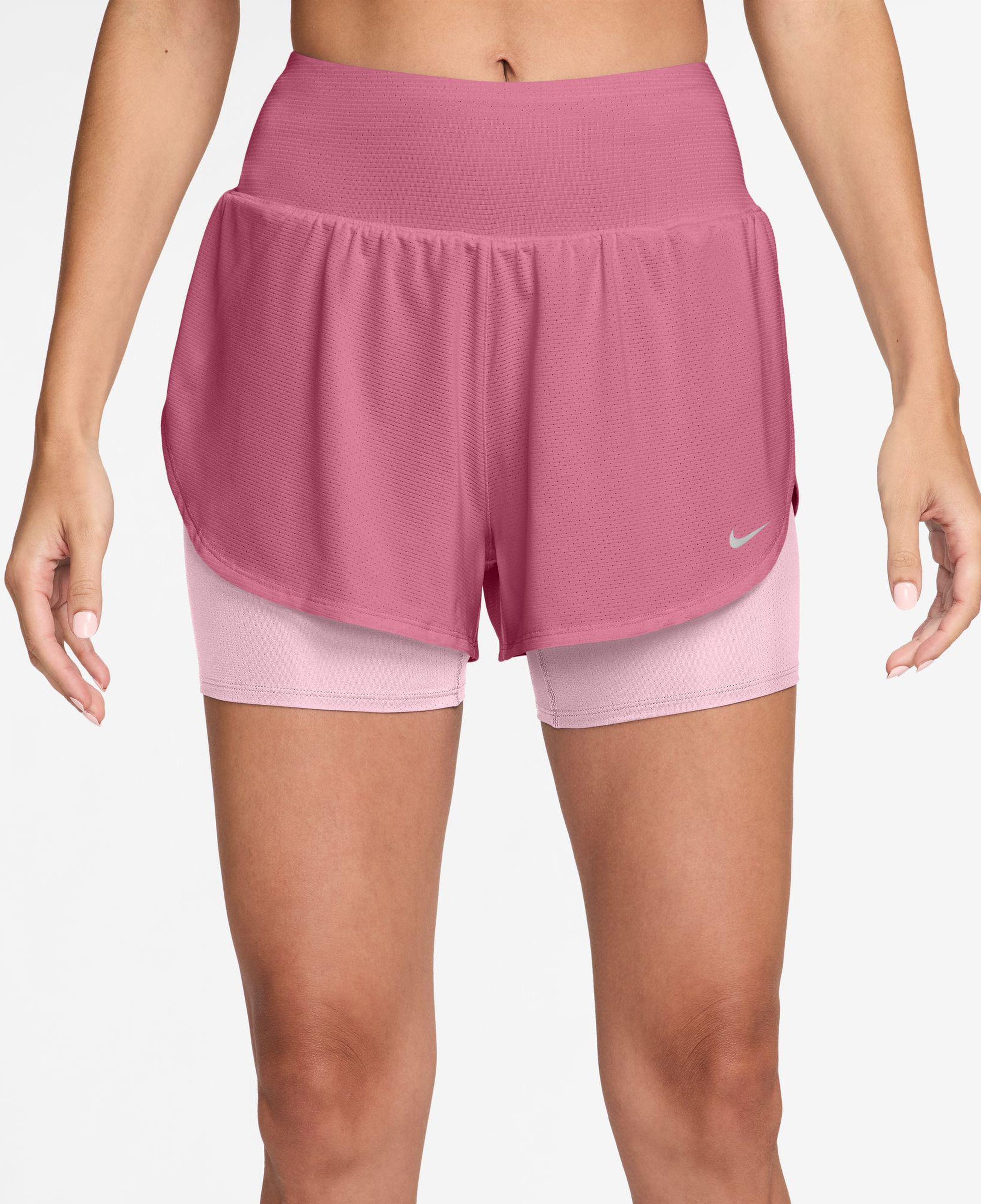Nike Flow Mesh Dri-Fit 2'si 1 Arada Kadın Pembe Şort