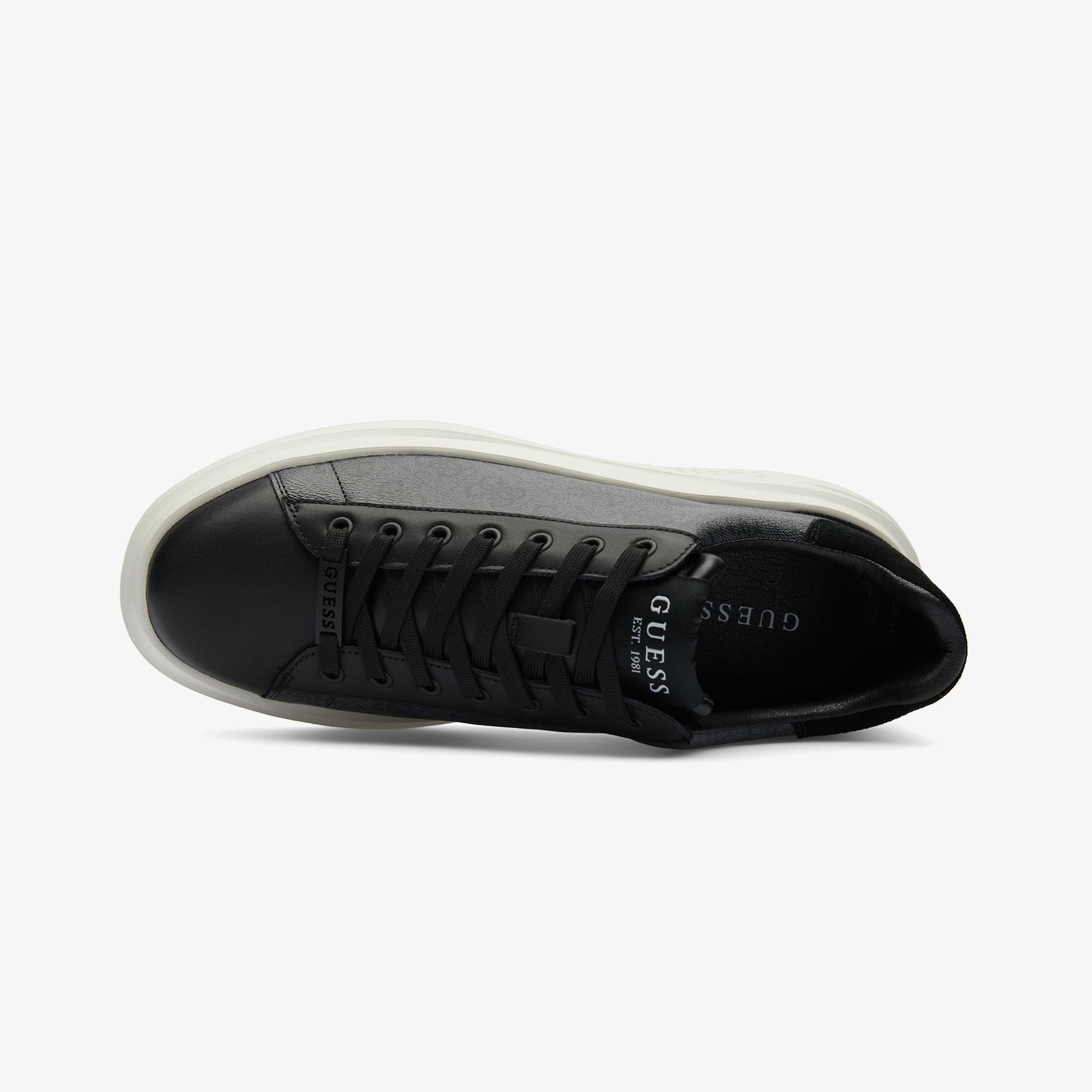 Guess Elba Carryover Logo Erkek Siyah Sneaker