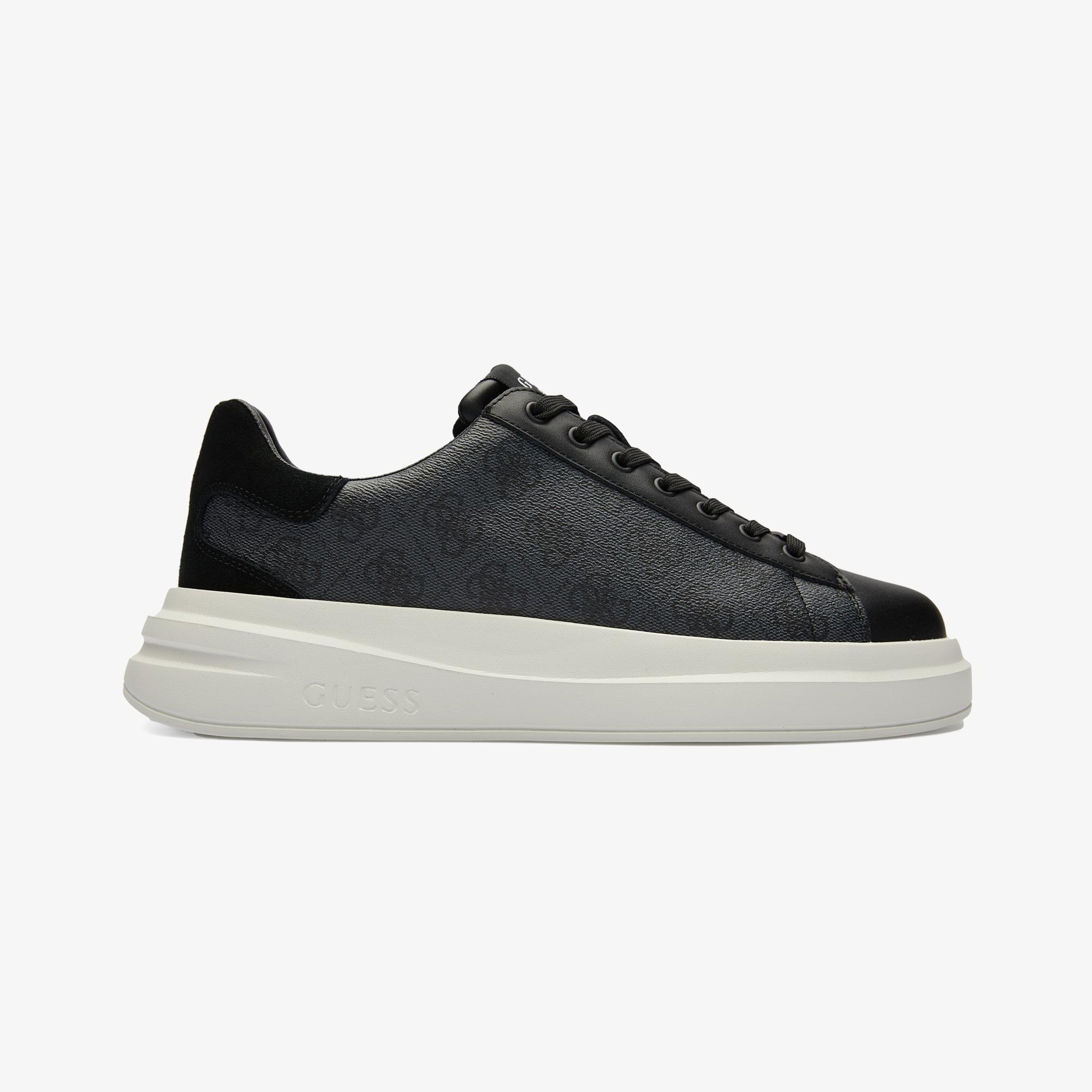 Guess Elba Carryover Logo Erkek Siyah Sneaker