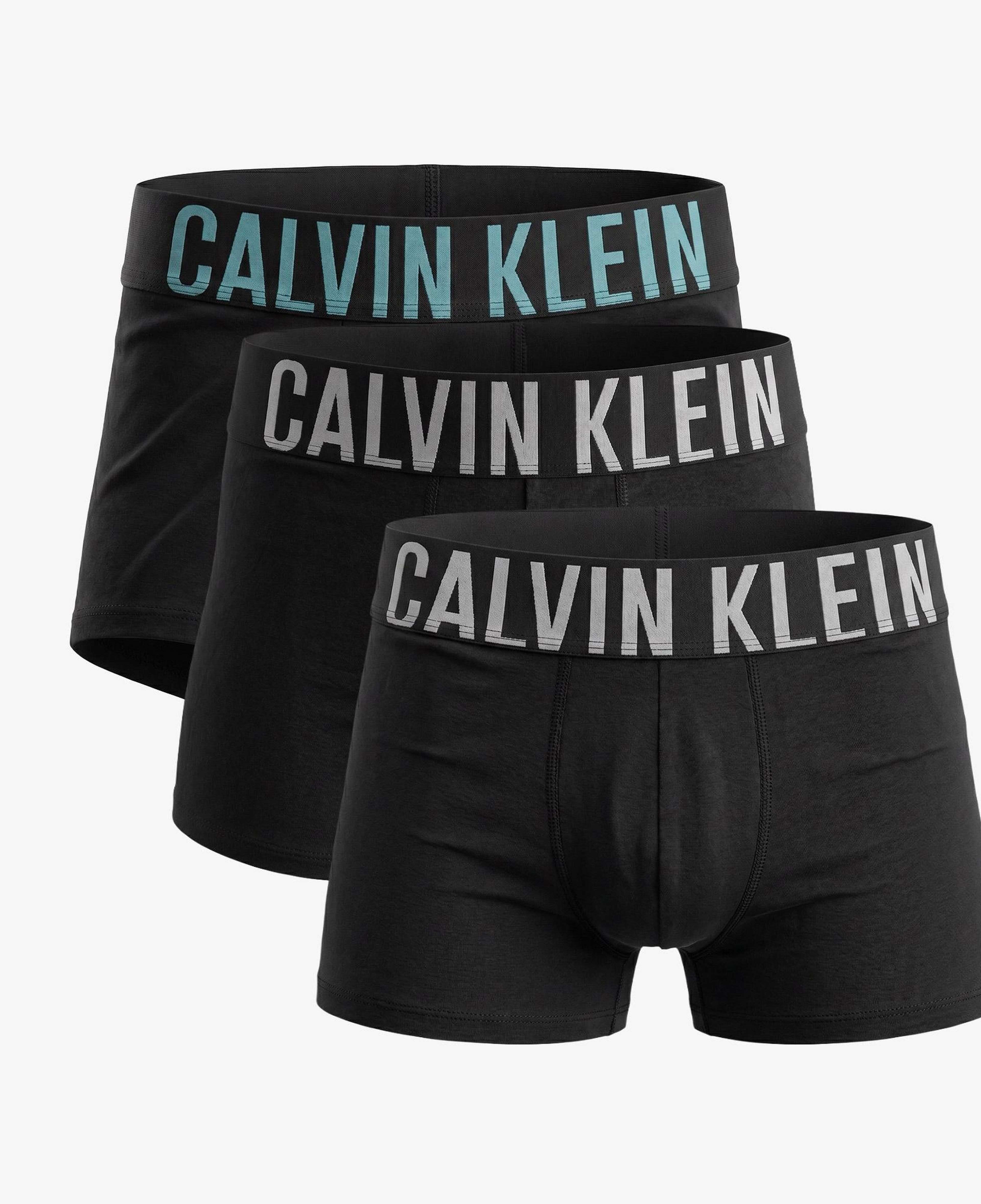 Calvin Klein Intense Power Cotton Erkek Mavi 3'lü Boxer Seti