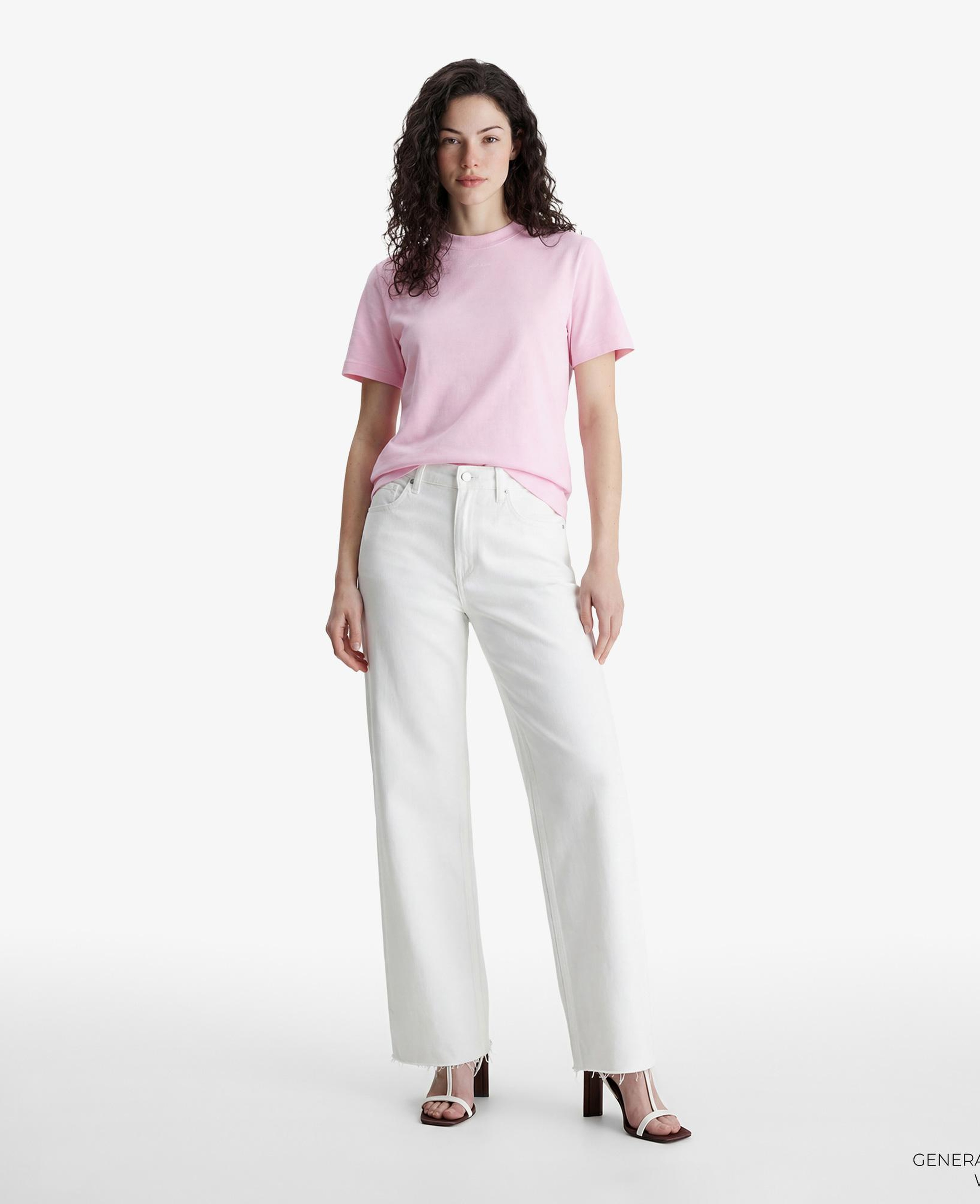Calvin Klein 20S Classic Logo Kadın Pembe T-Shirt