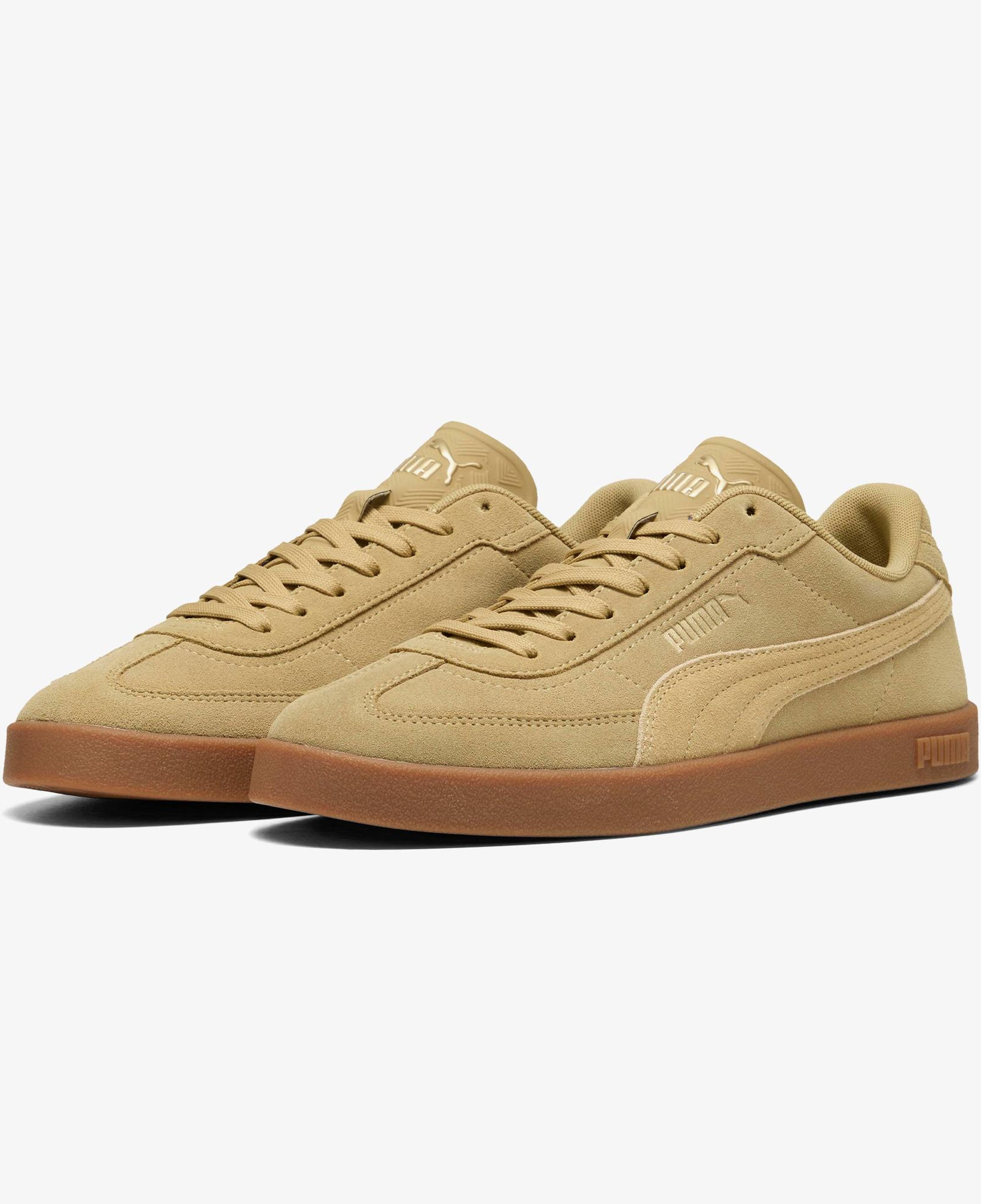 Puma Club II Era Suede Kadın Krem Spor Ayakkabı