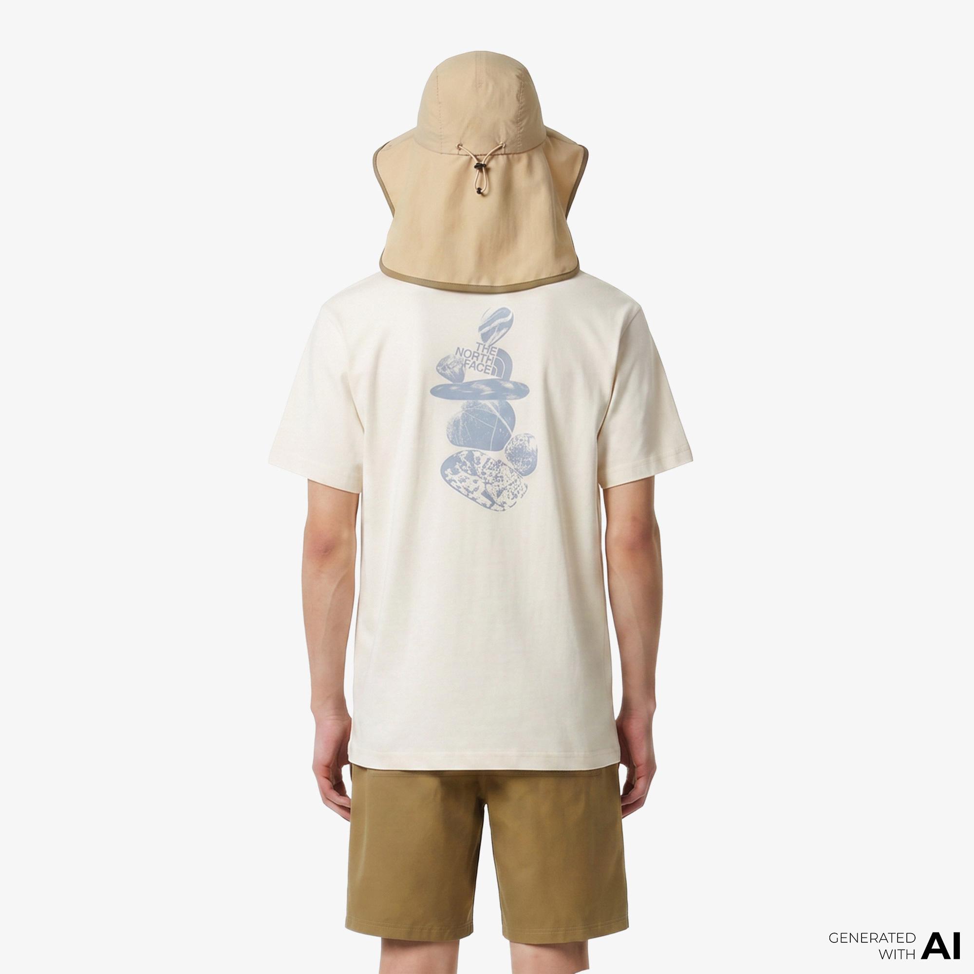 The North Face Stones Relaxed Erkek Beyaz T-Shirt