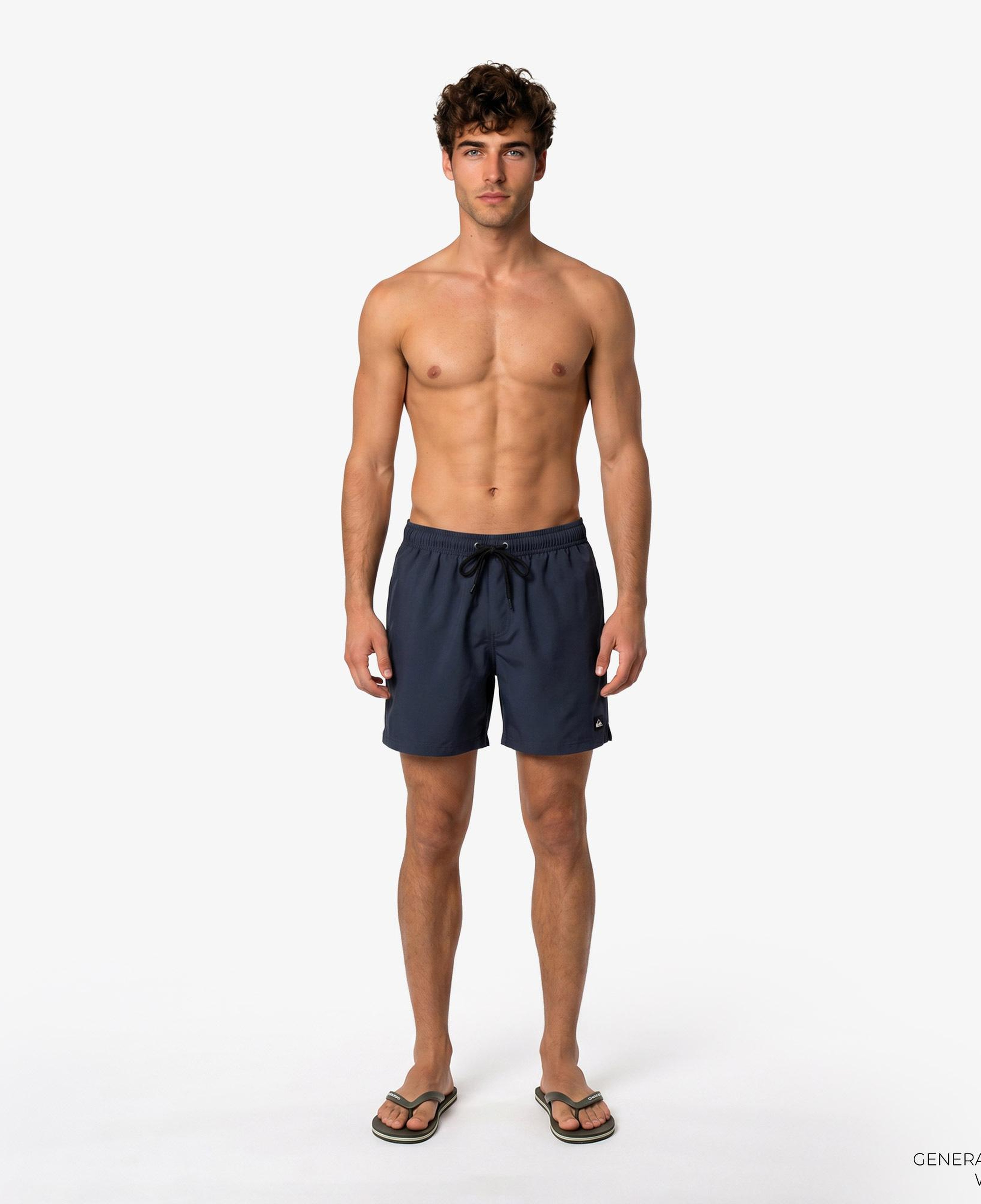 Quiksilver Everyday Solid Volley 15 Erkek Lacivert Deniz Şortu