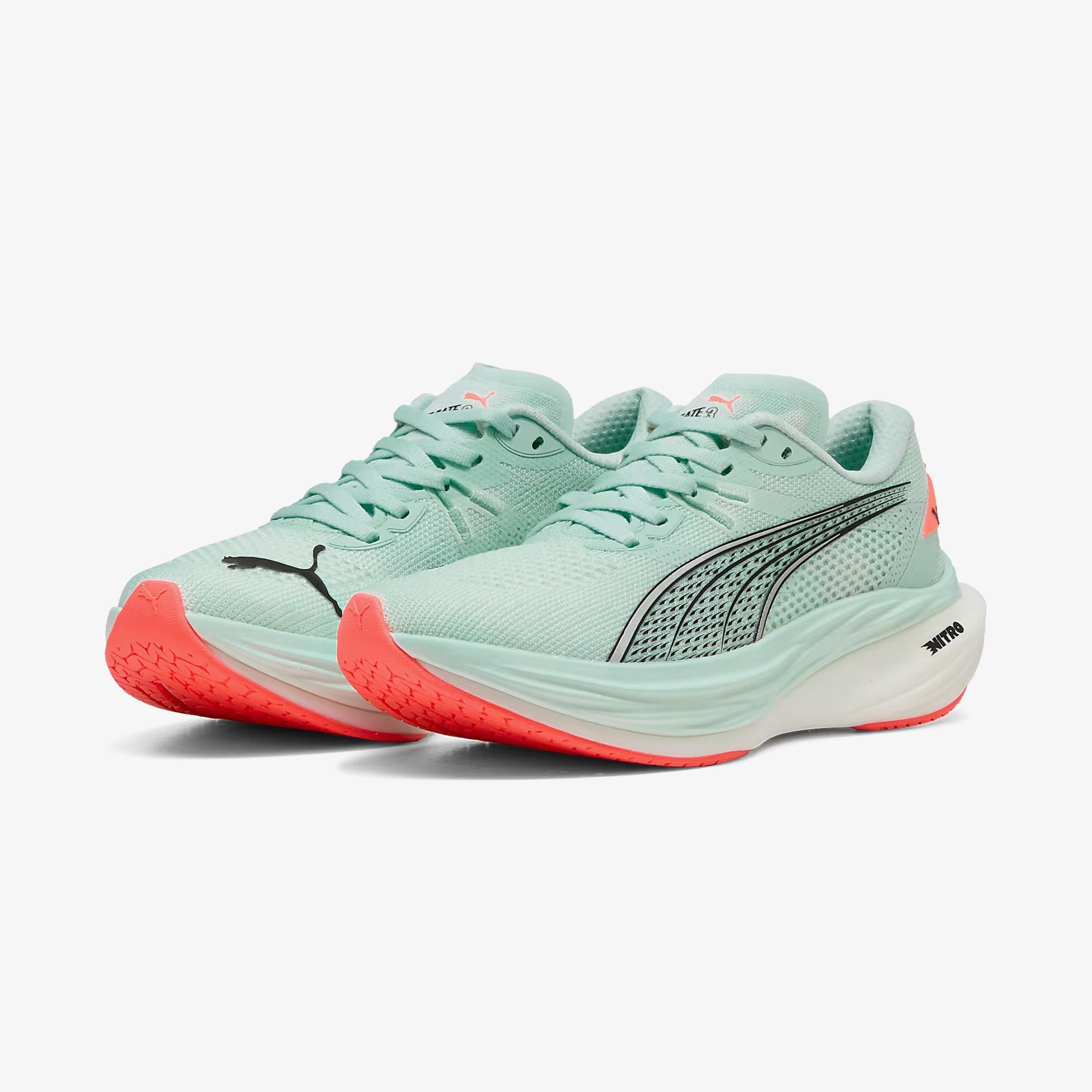 Puma Deviate Nitro 3  Kadın Mavi Koşu Ayakkabısı