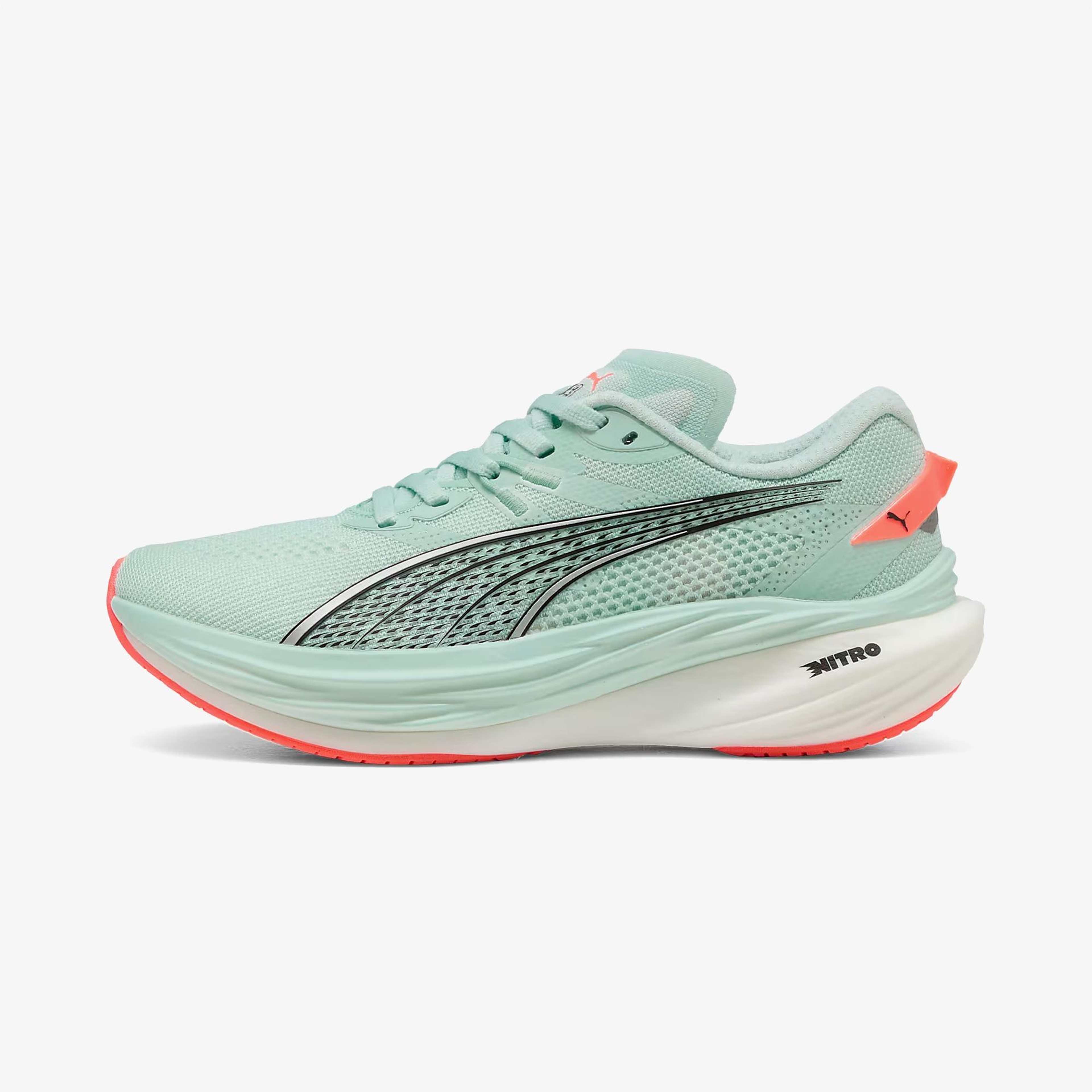 Puma Deviate Nitro 3  Kadın Mavi Koşu Ayakkabısı