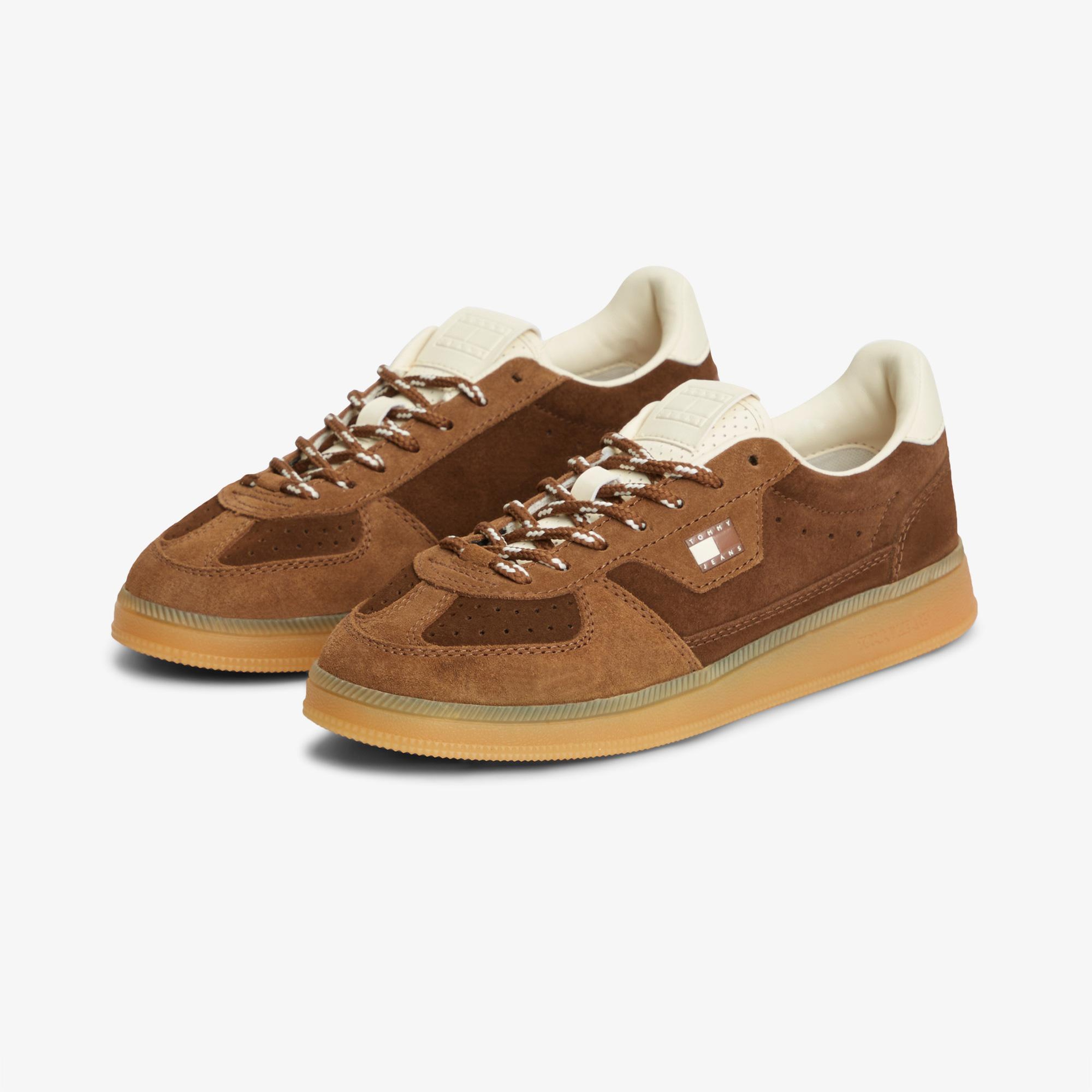 Tommy Hilfiger The Greenwich Edge Suede Kadın Haki Spor Ayakkabı