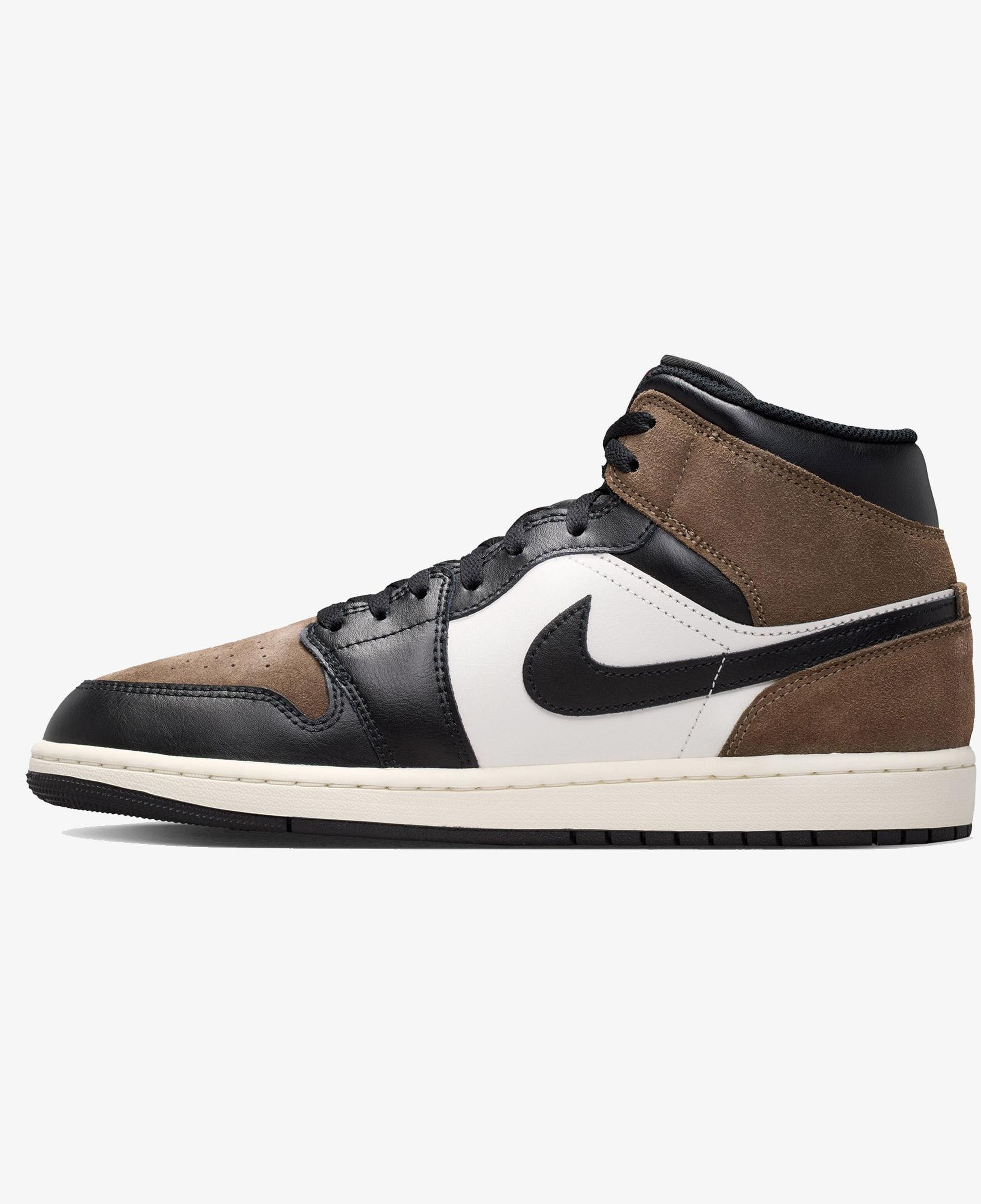 Jordan Air 1 Mid Erkek Kahverengi Spor Ayakkabı