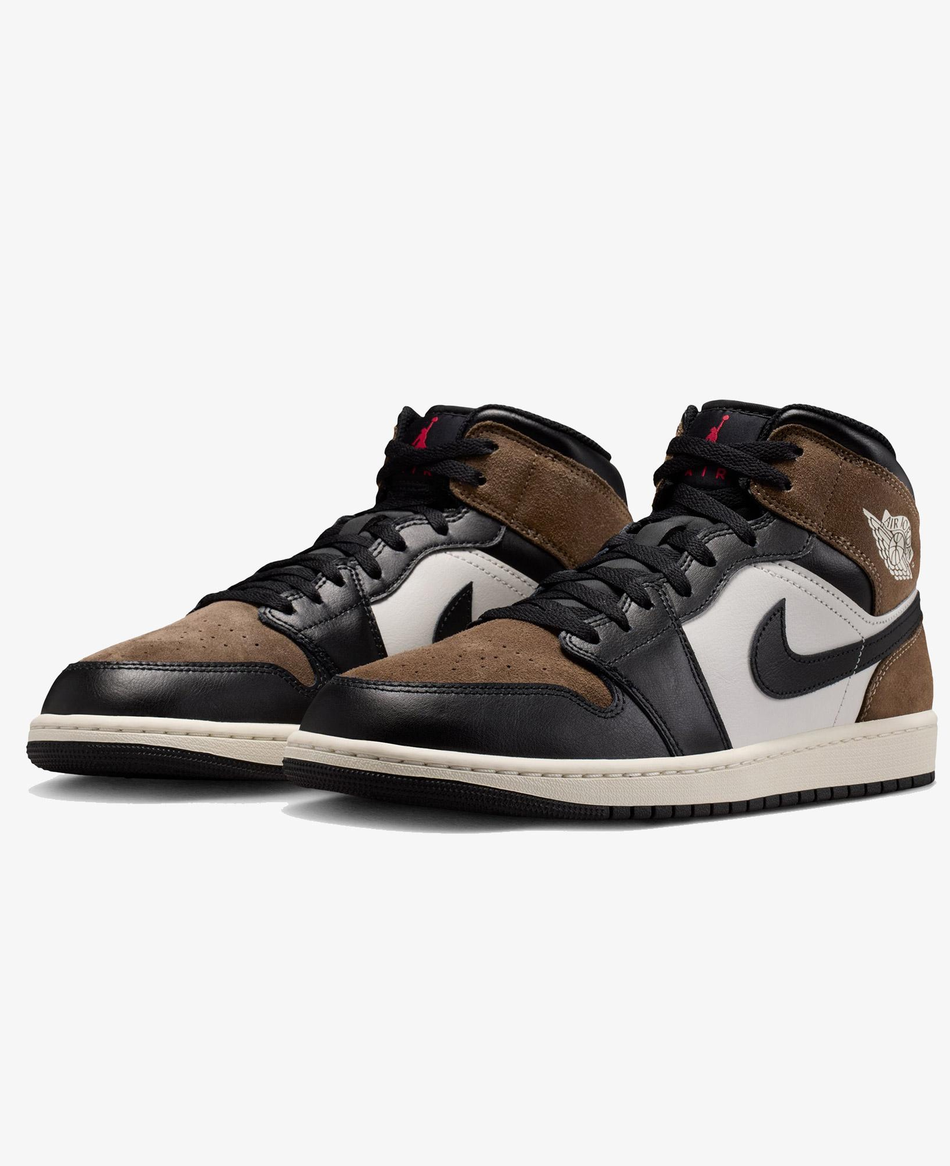 Jordan Air 1 Mid Erkek Kahverengi Spor Ayakkabı