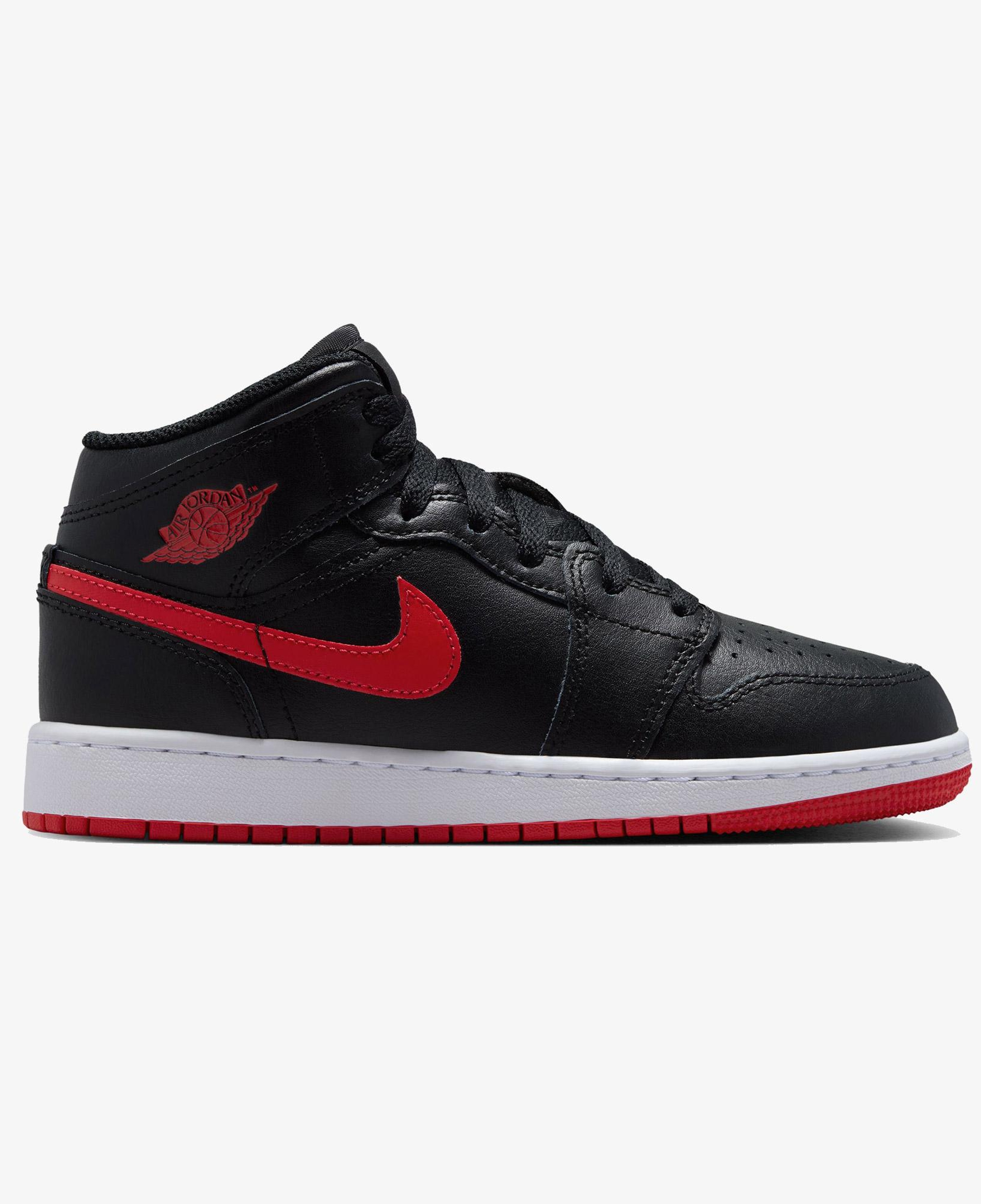 Jordan Air 1 Mid Siyah Spor Ayakkabı