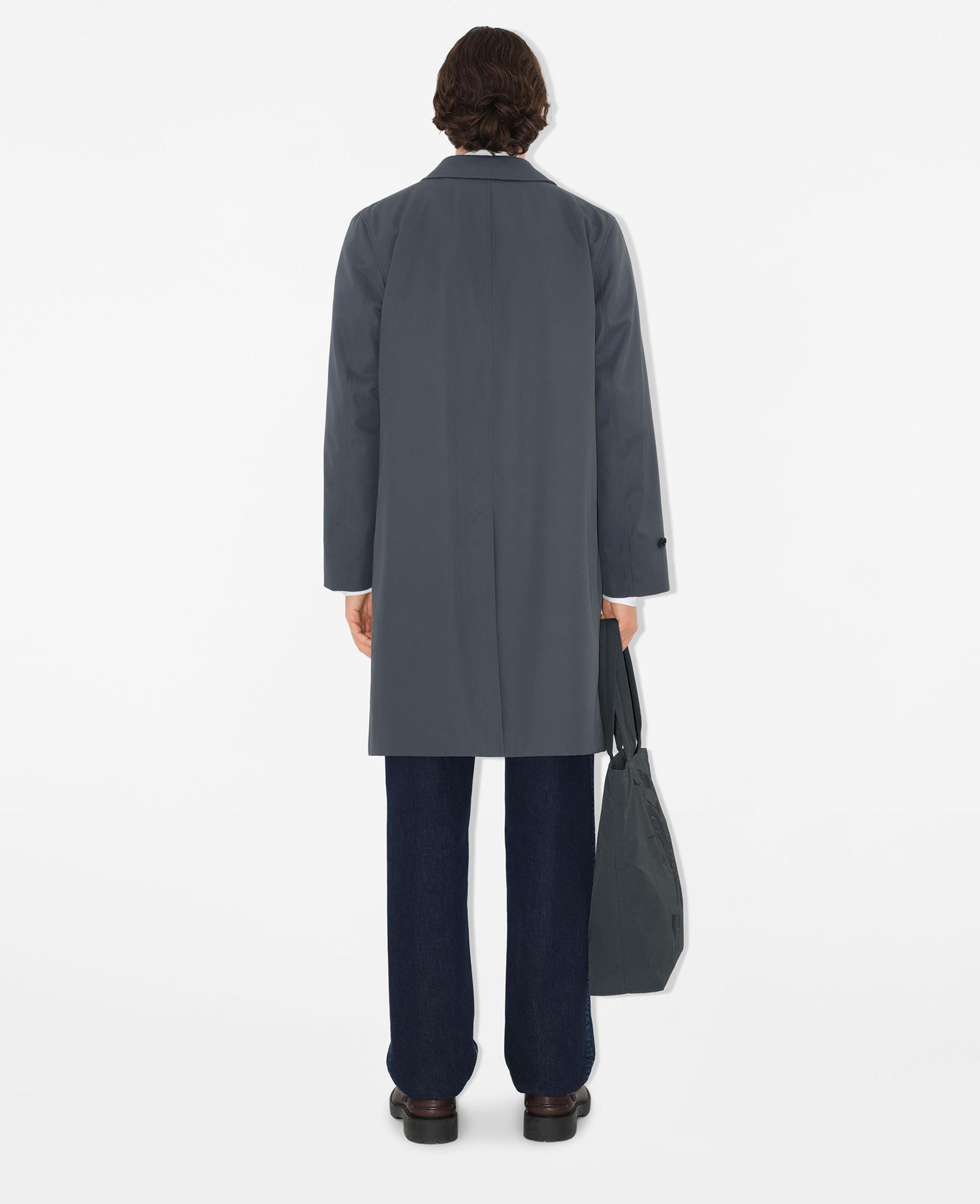 Burberry Cas Long Gabardine Erkek Gri Palto