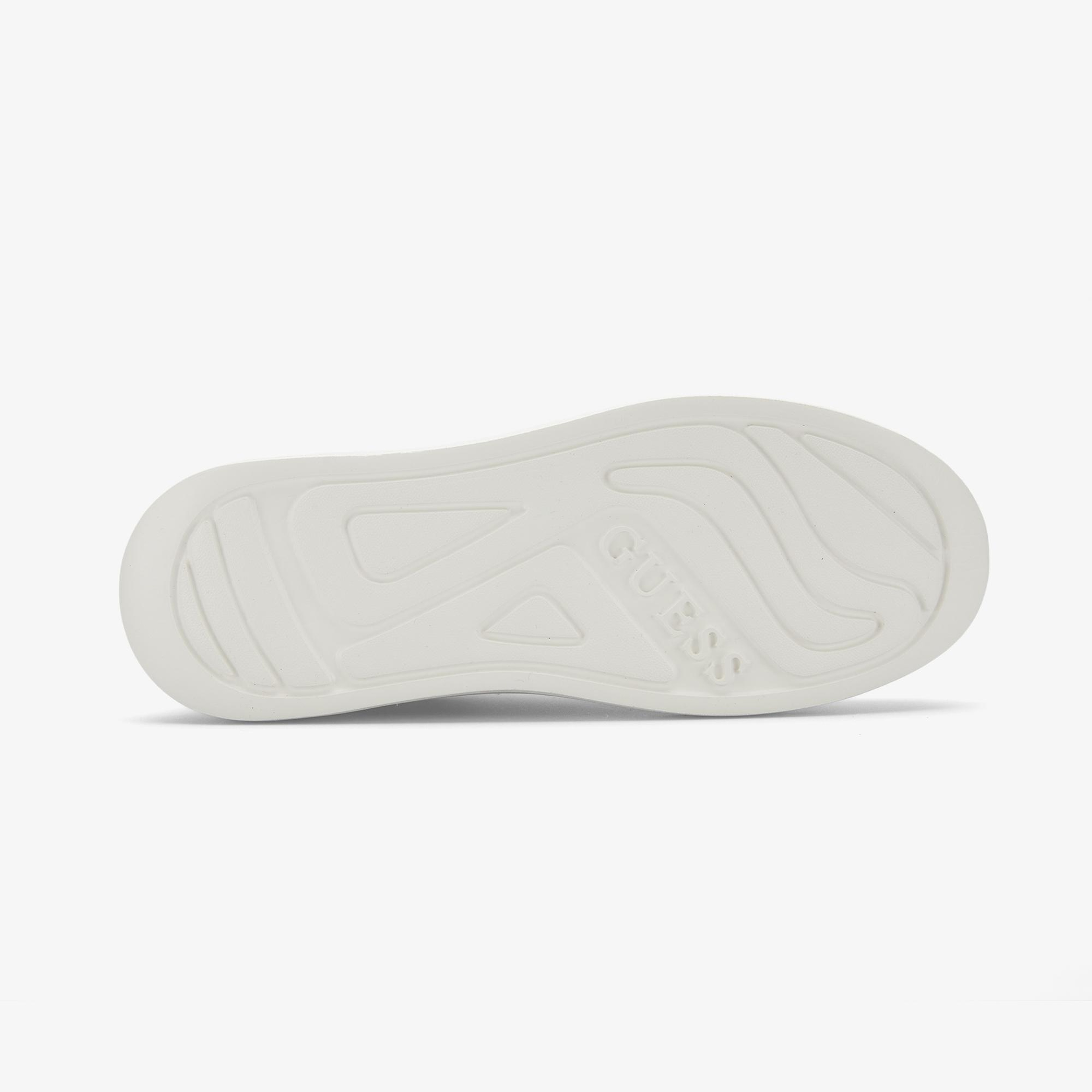 Guess Elbina Deri Kadın Beyaz Sneaker