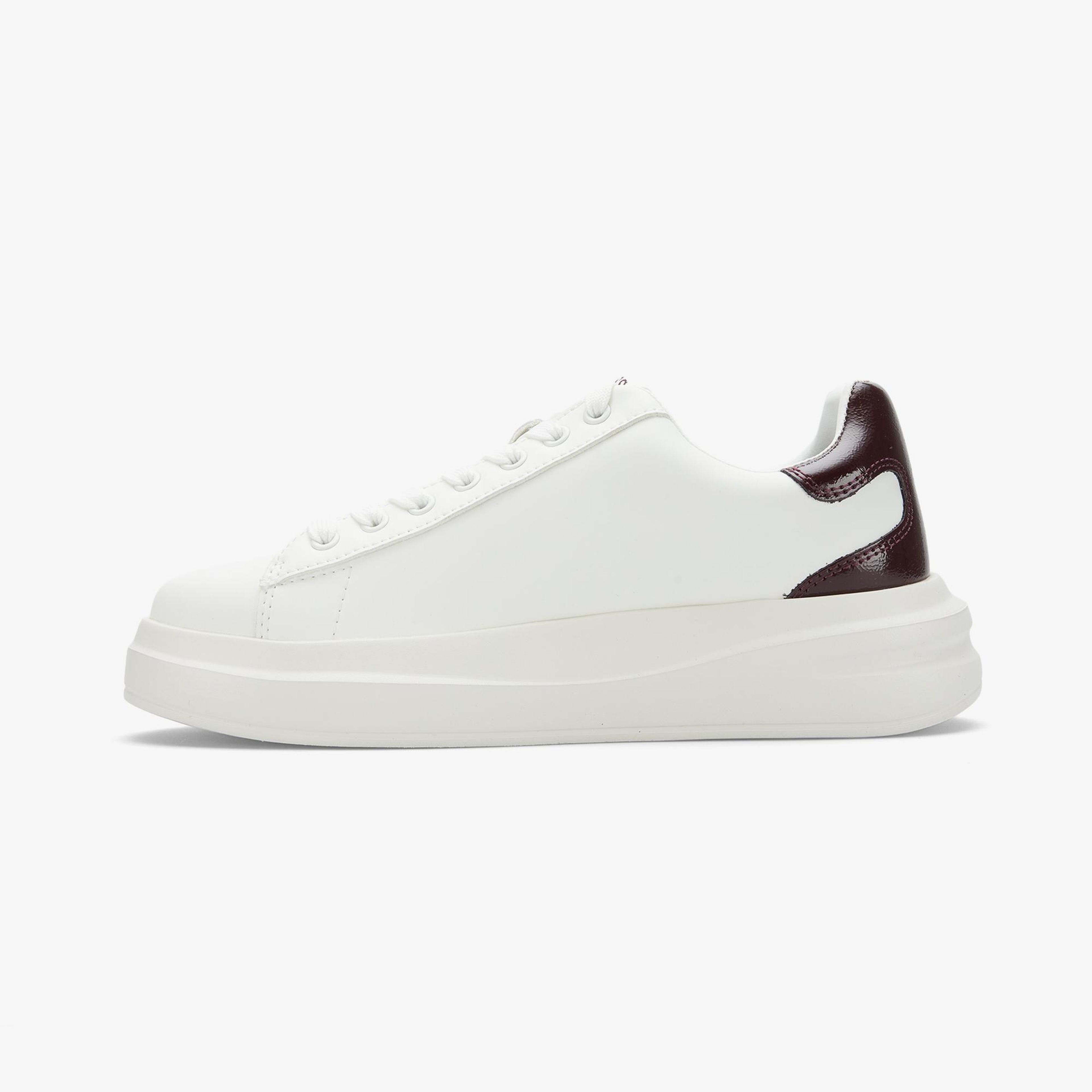 Guess Elbina Deri Kadın Beyaz Sneaker