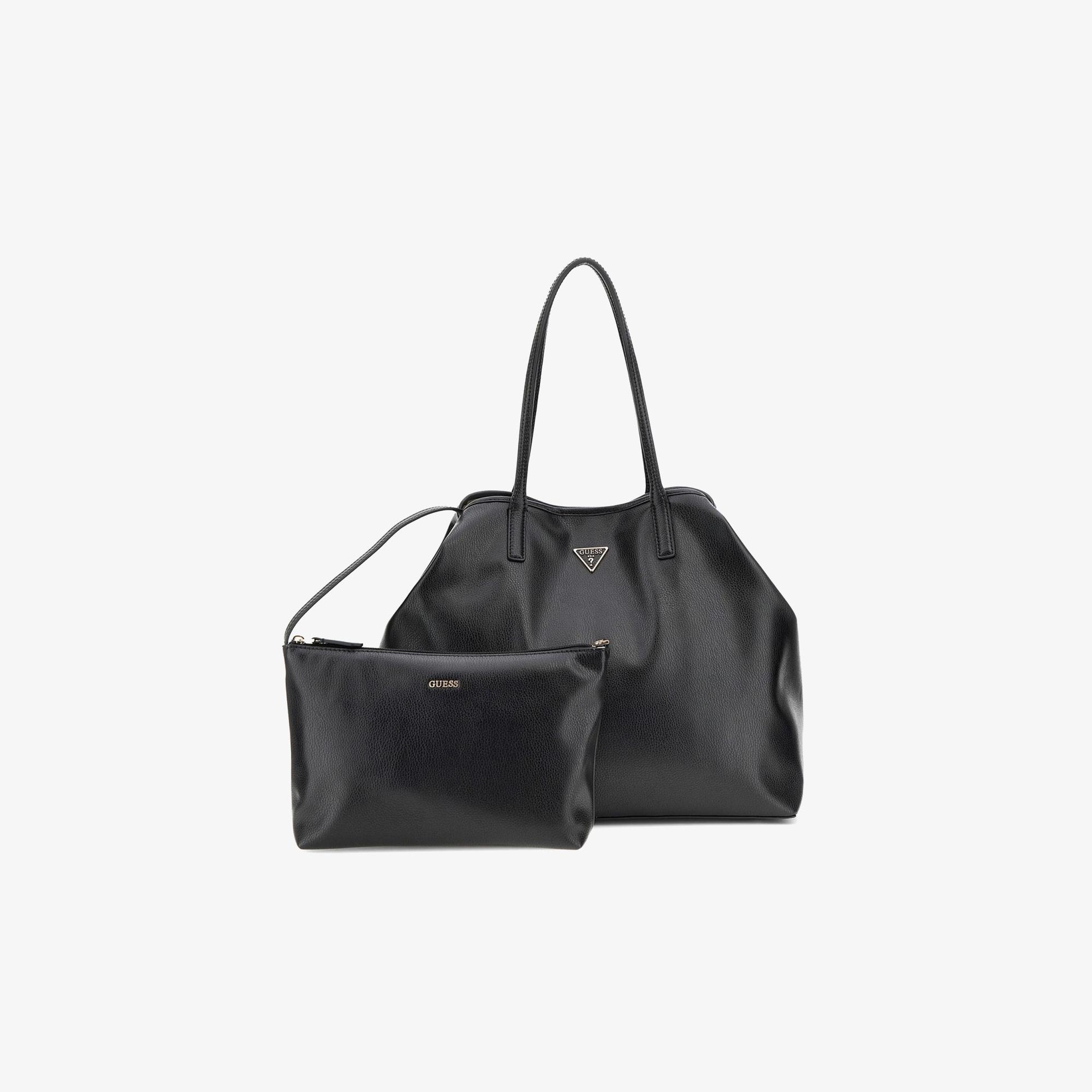 Guess Mietta Victtoria Tote Kadın Siyah Omuz Çantası