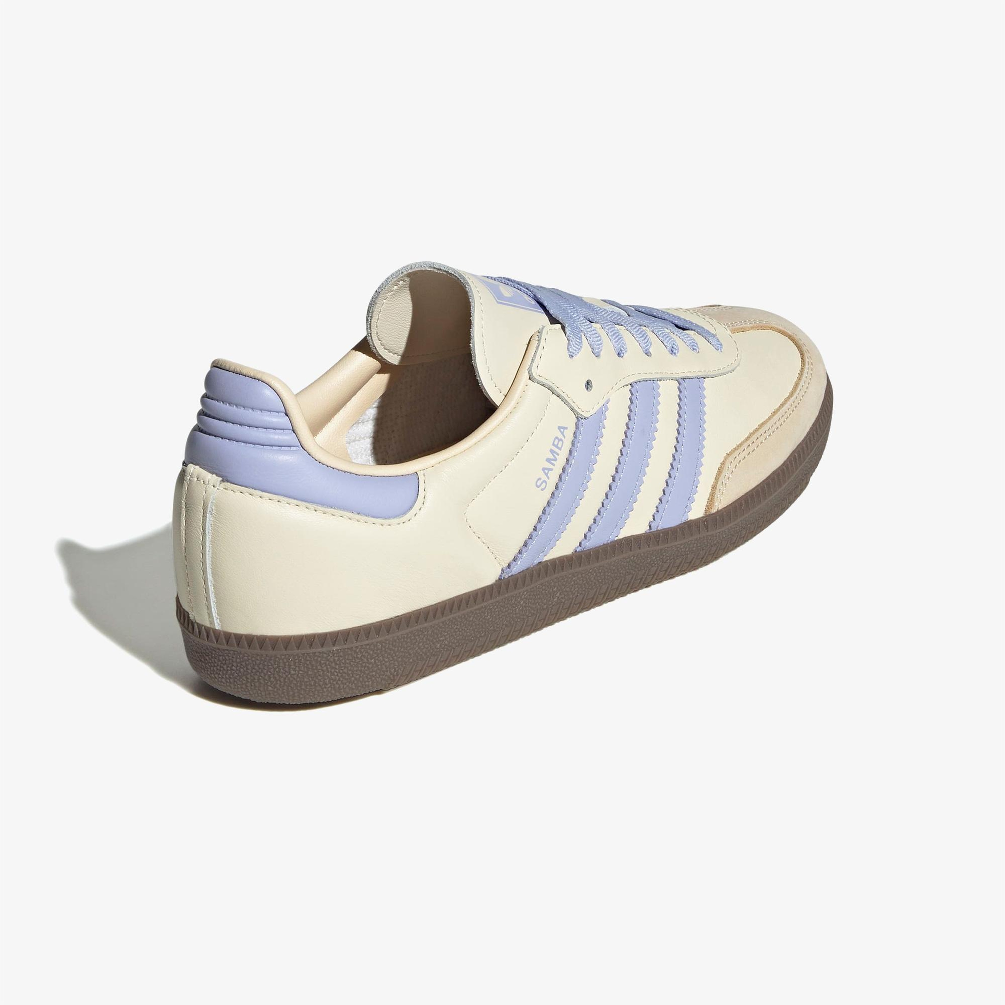 adidas Samba OG Unisex Krem/Lila Spor Ayakkabı