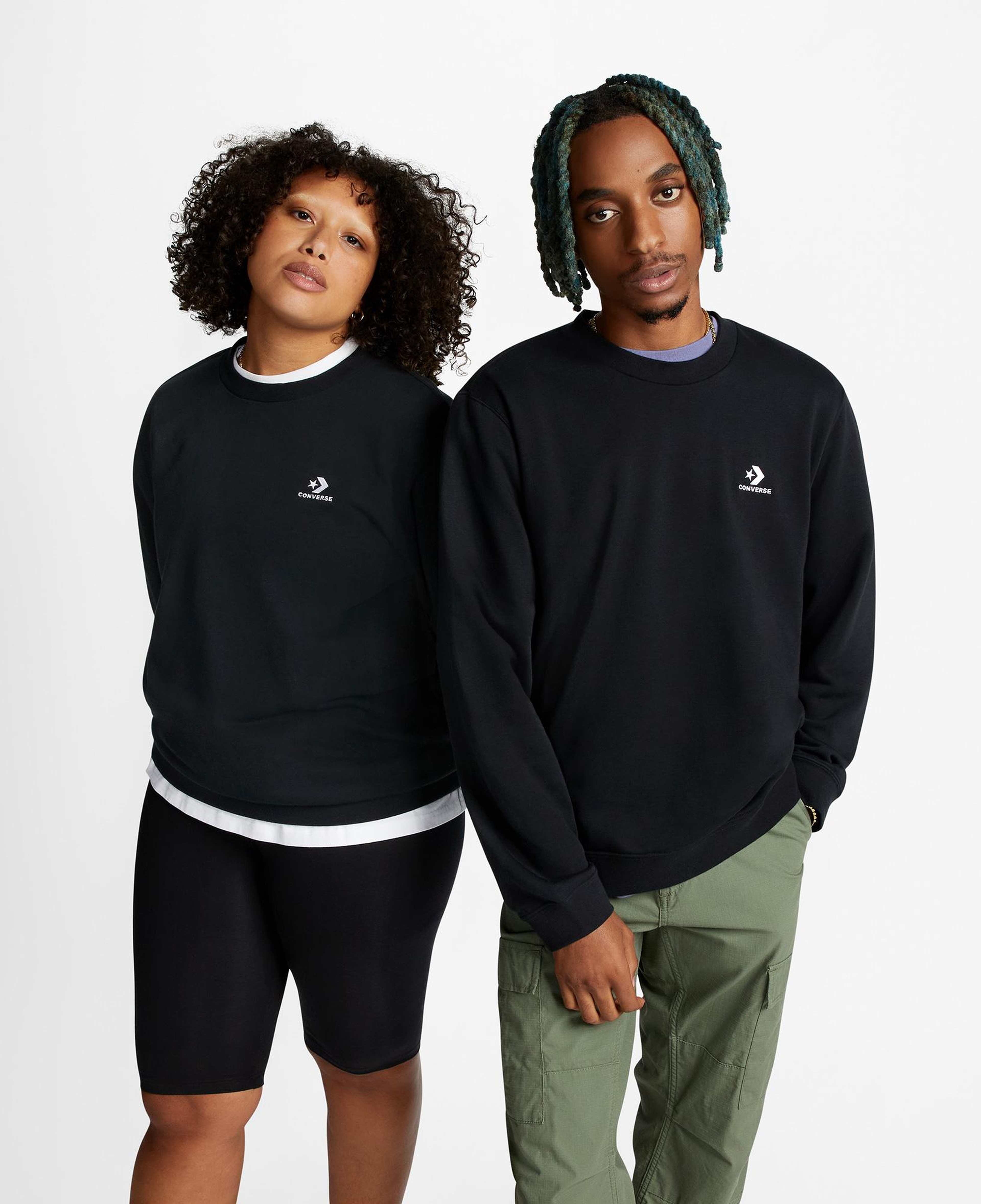 Converse Unisex Siyah Sweatshirt