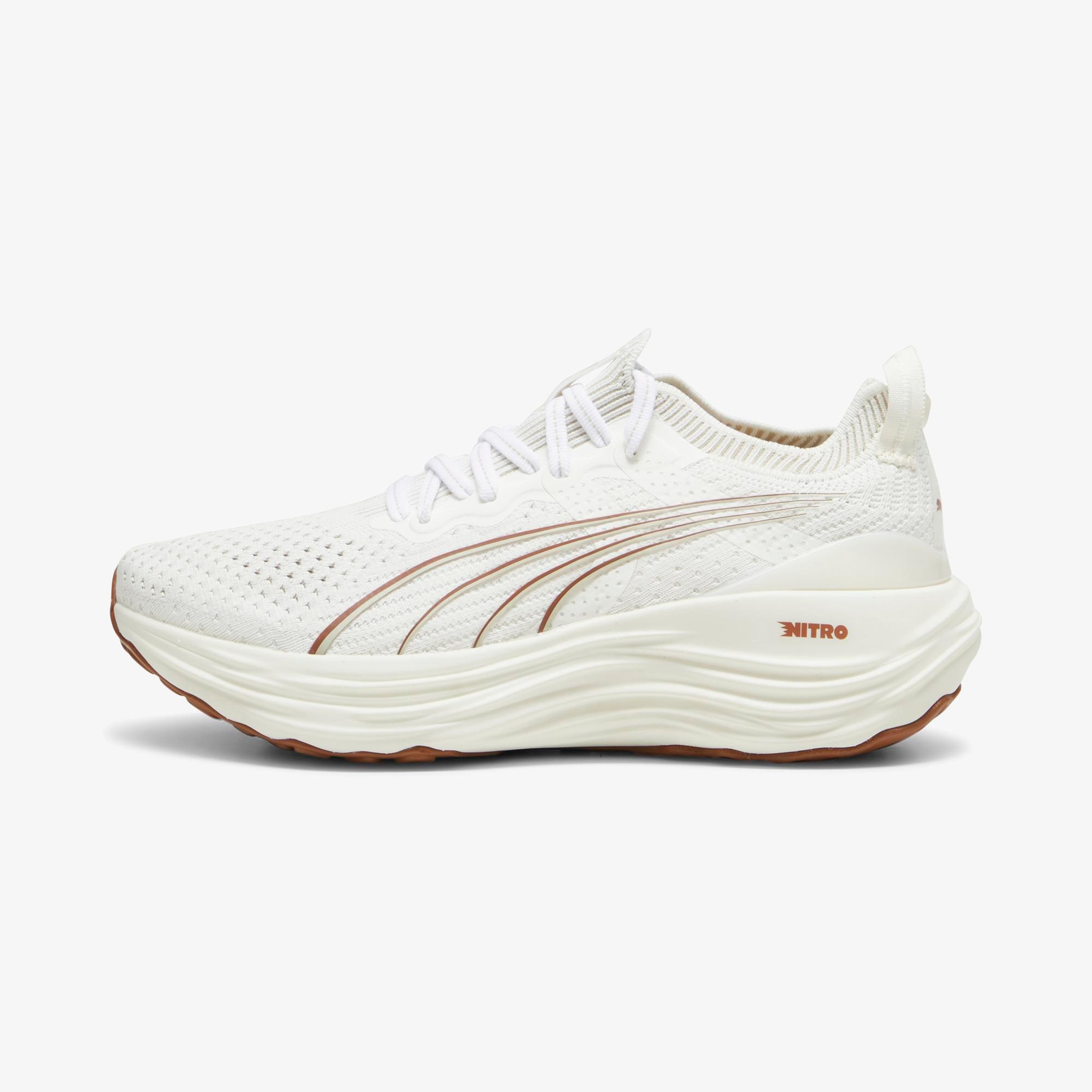 Puma ForeverRun Nitro Knit Kadın Beyaz Koşu Ayakkabısı