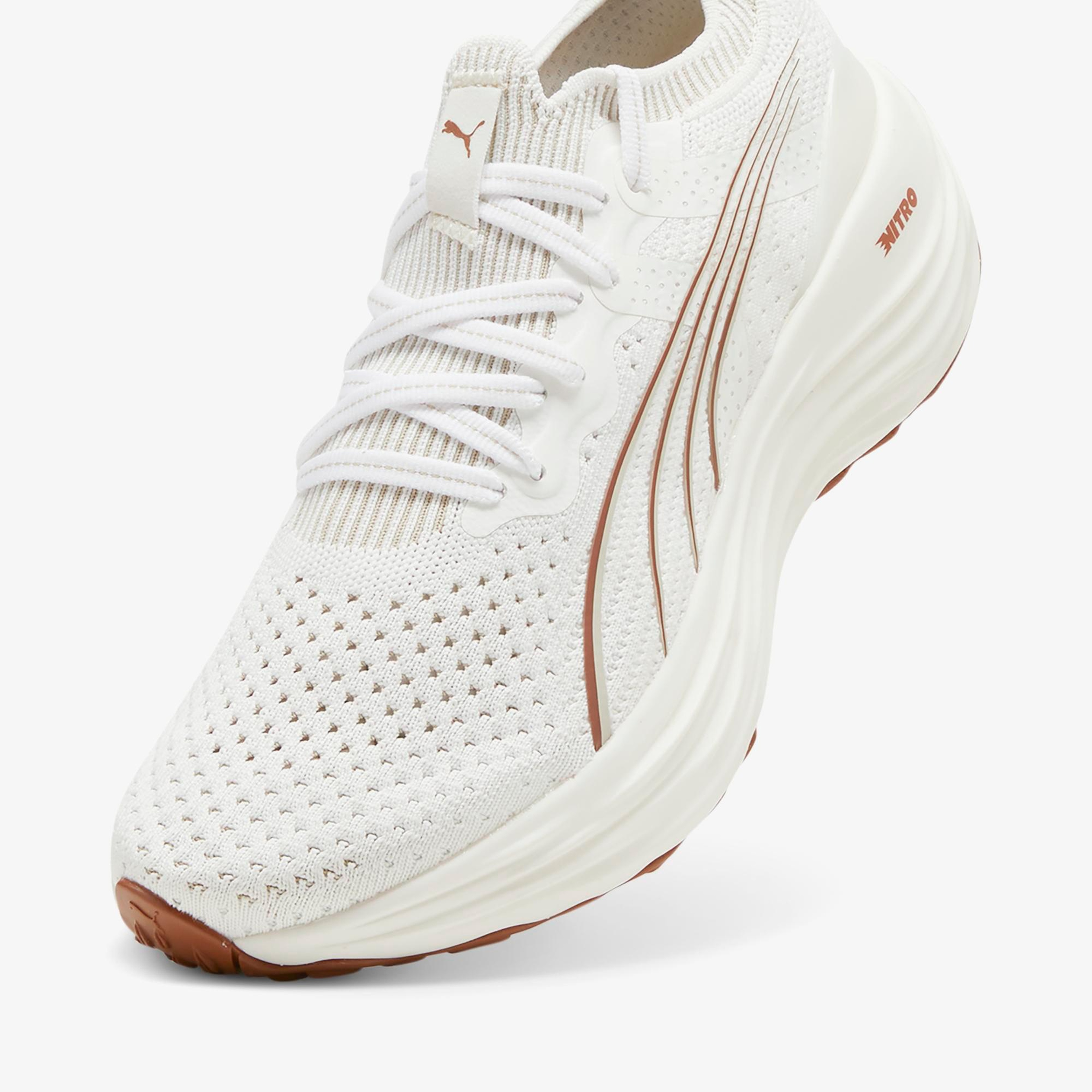 Puma ForeverRun Nitro Knit Kadın Beyaz Koşu Ayakkabısı