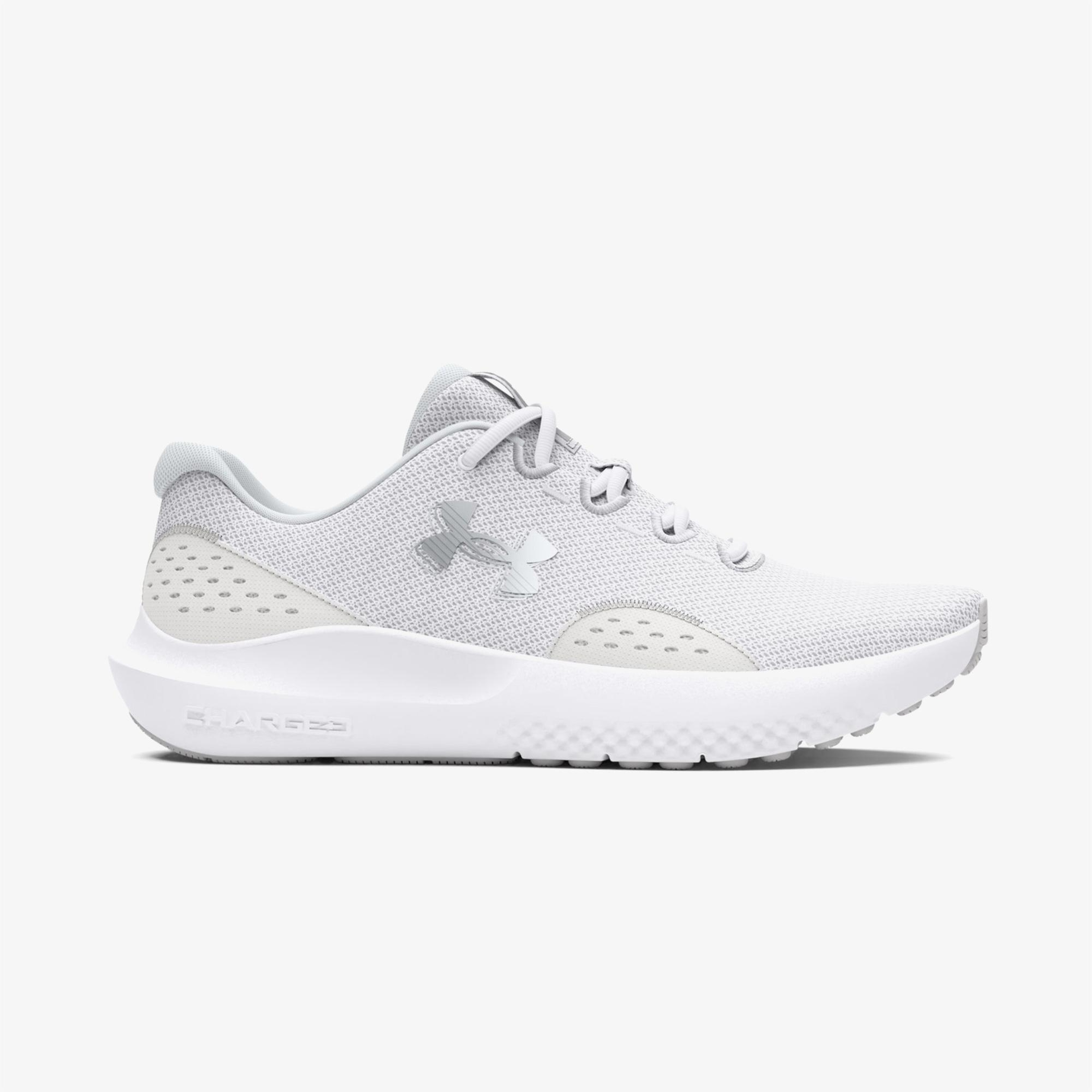 Under Armour Charged Surge 4 Kadın Beyaz Koşu Ayakkabısı