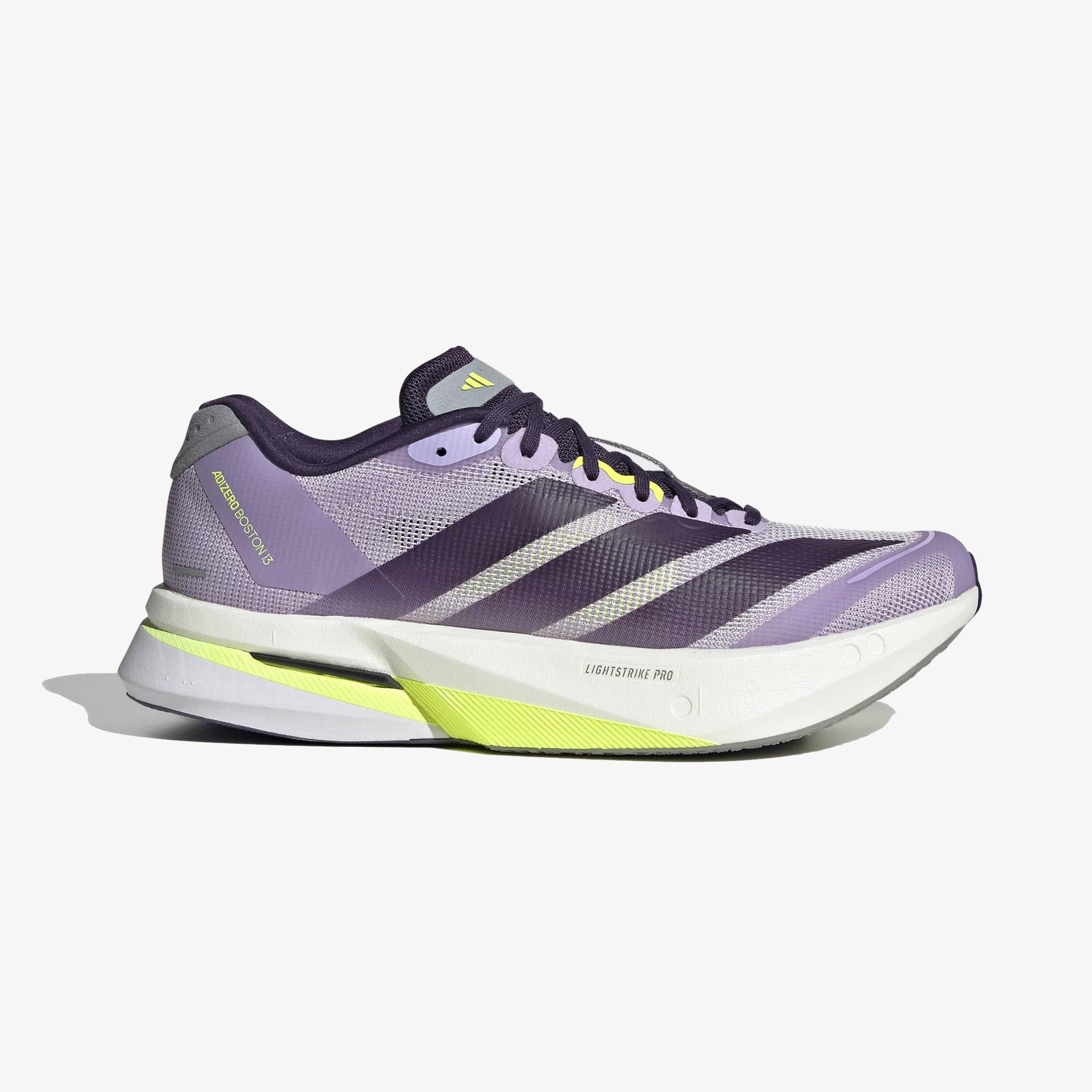 adidas Adizero Boston 13 Kadın Mor Koşu Ayakkabısı