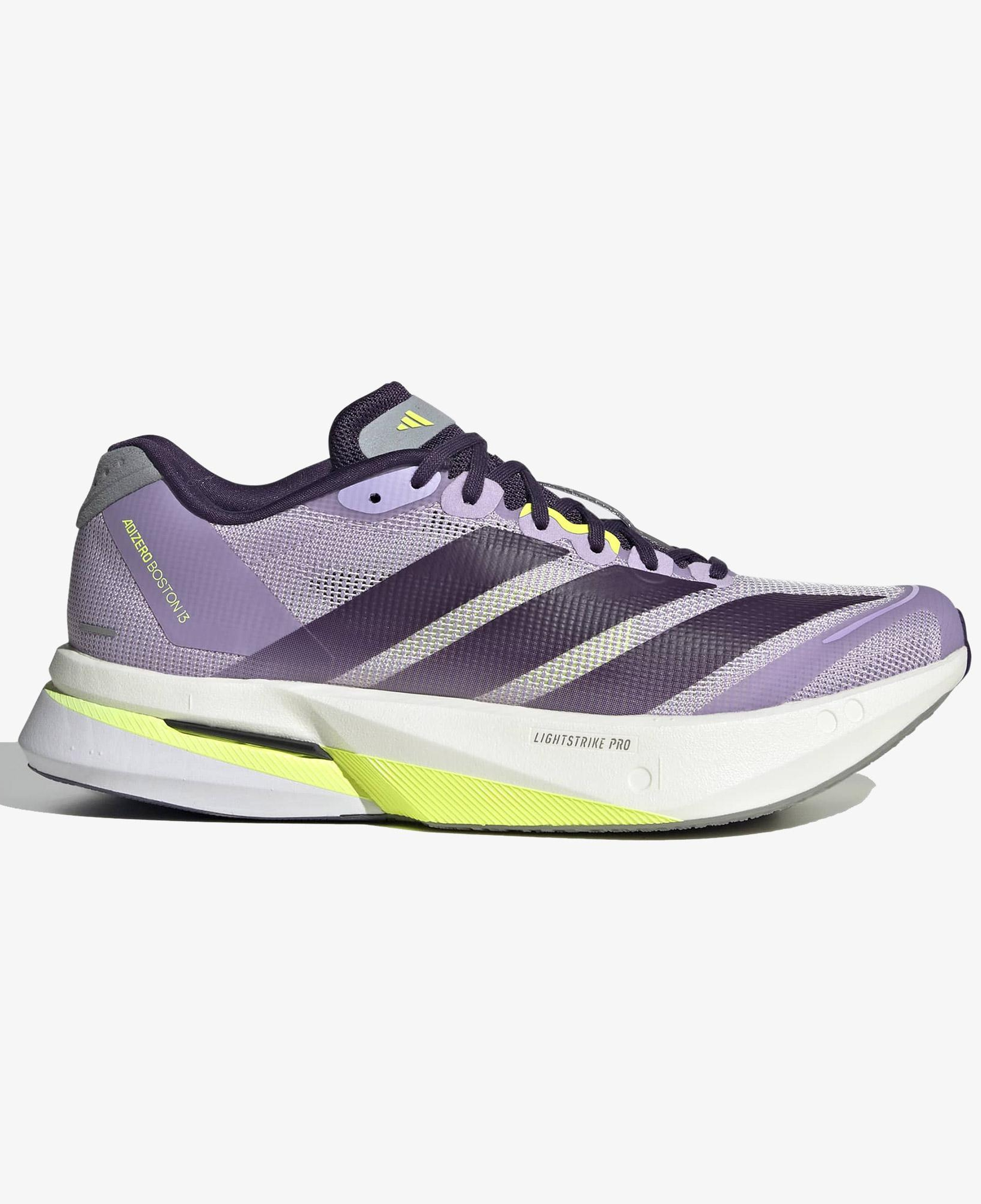 adidas Adizero Boston 13 Kadın Mor Koşu Ayakkabısı